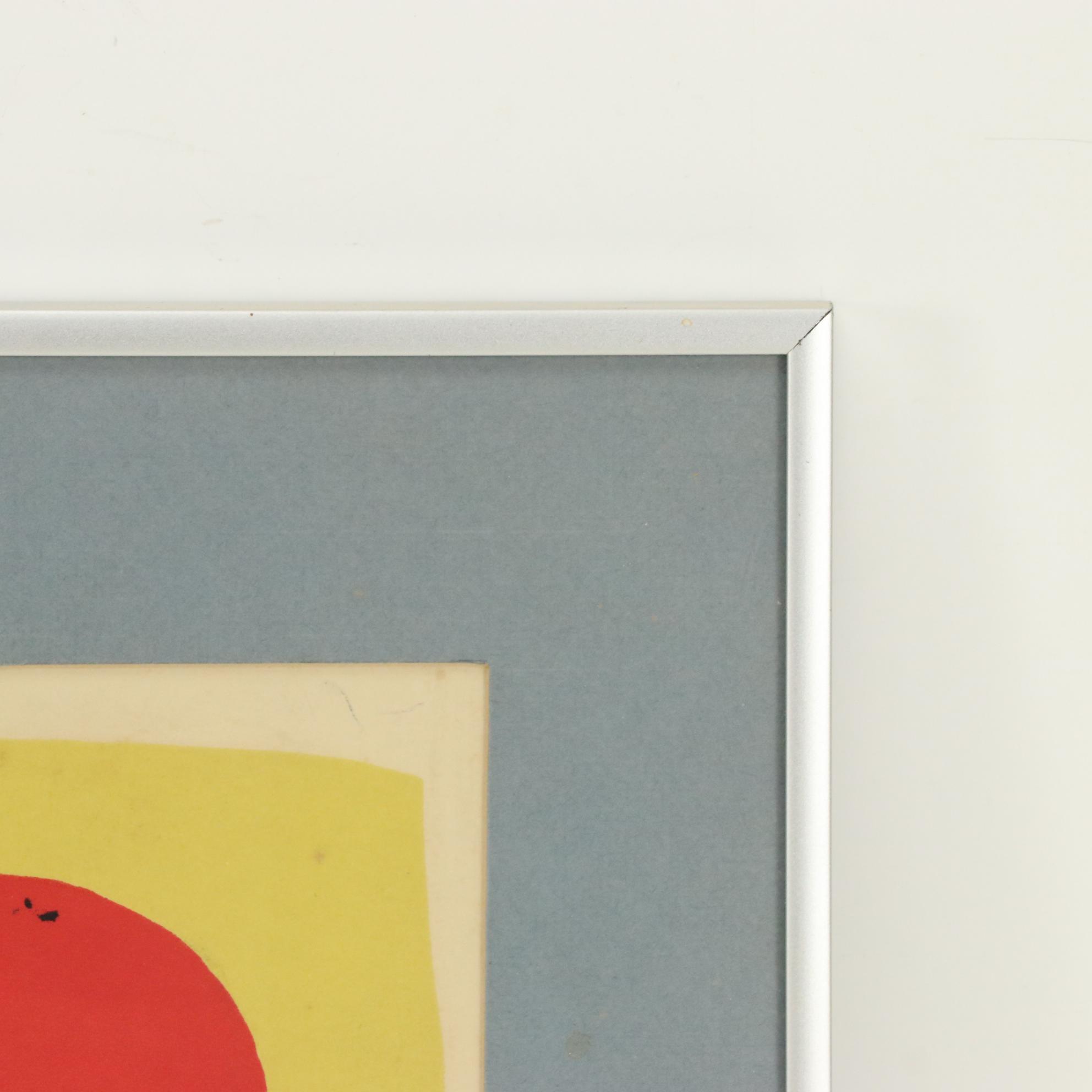 Joan Míro Color Lithograph "Composition II (Circus)," 1956