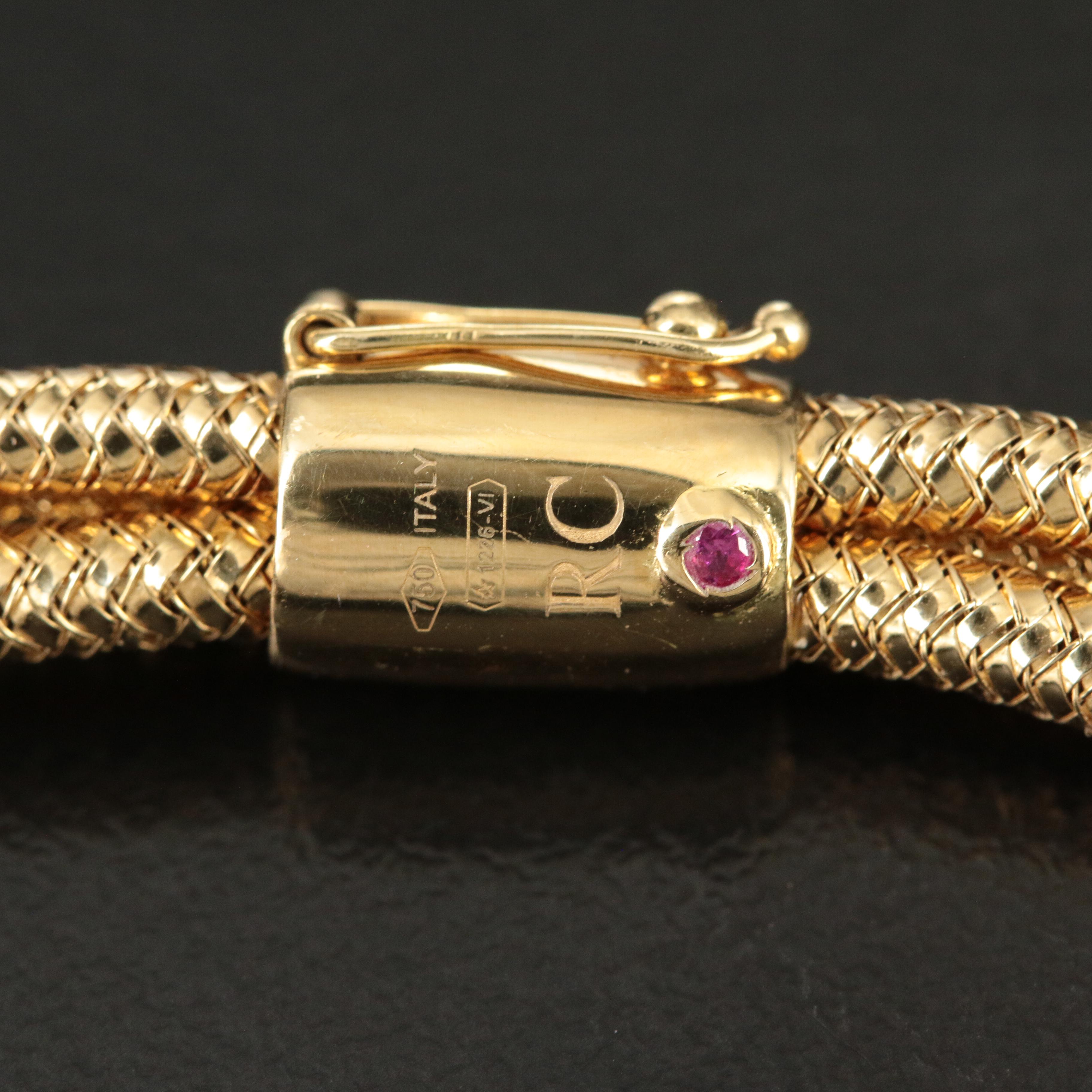 Roberto Coin "Primavera" 18K 0.30 CTW Diamond Triple Strand Necklace