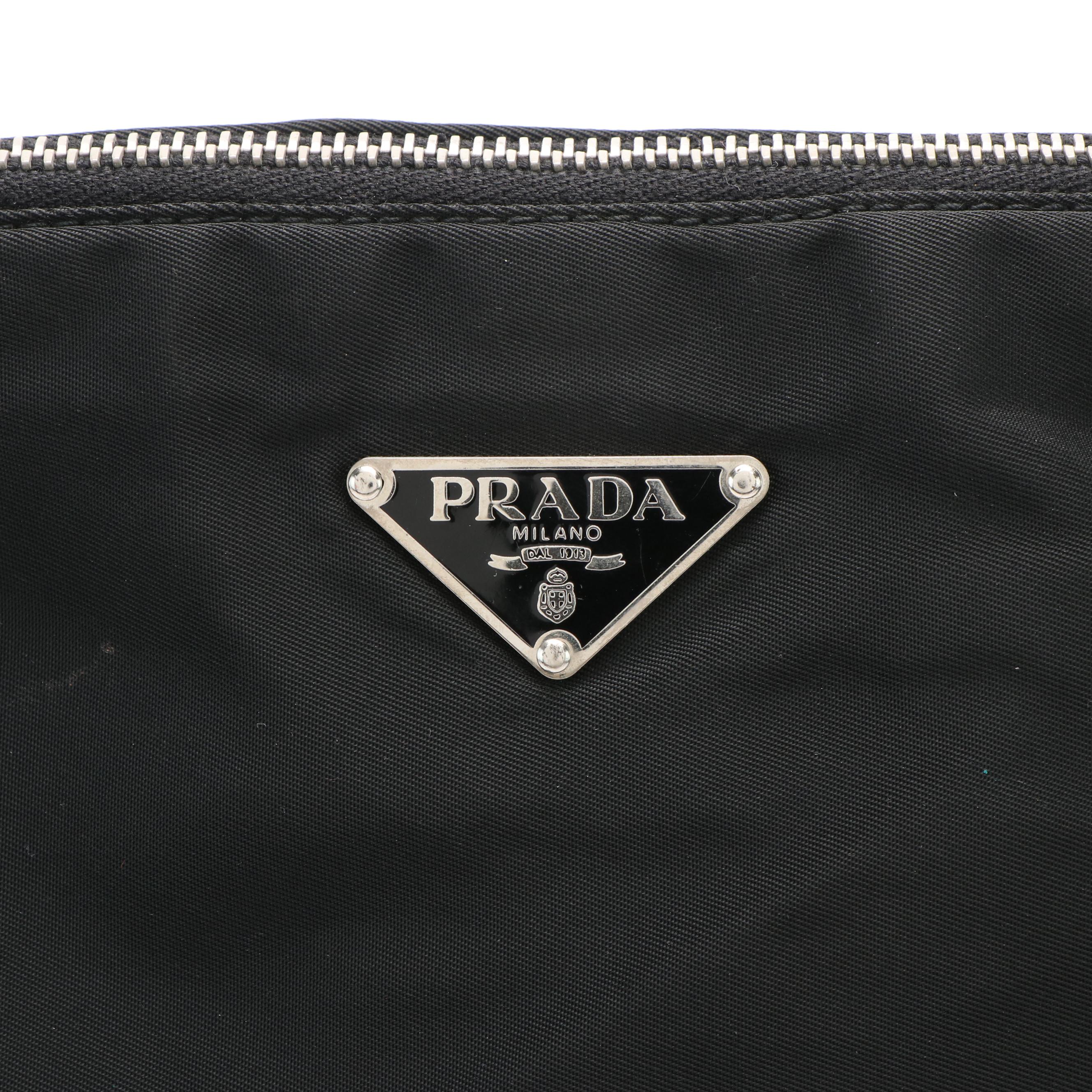Prada Crossbody Bag in Black Tessuto Nylon and Leather