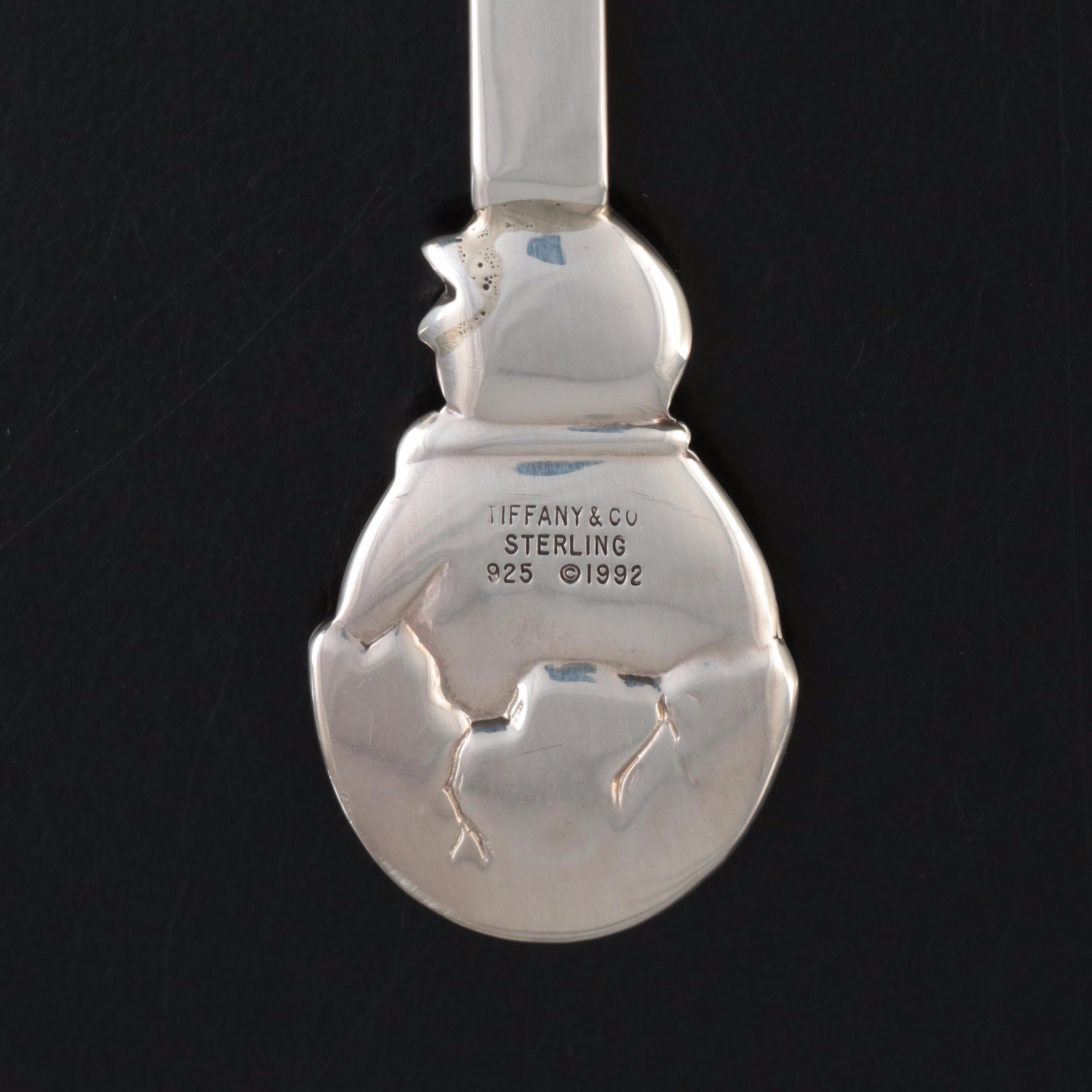 Tiffany & Co. Sterling Silver Infant Feeding Spoon with Hatching Chick Handle