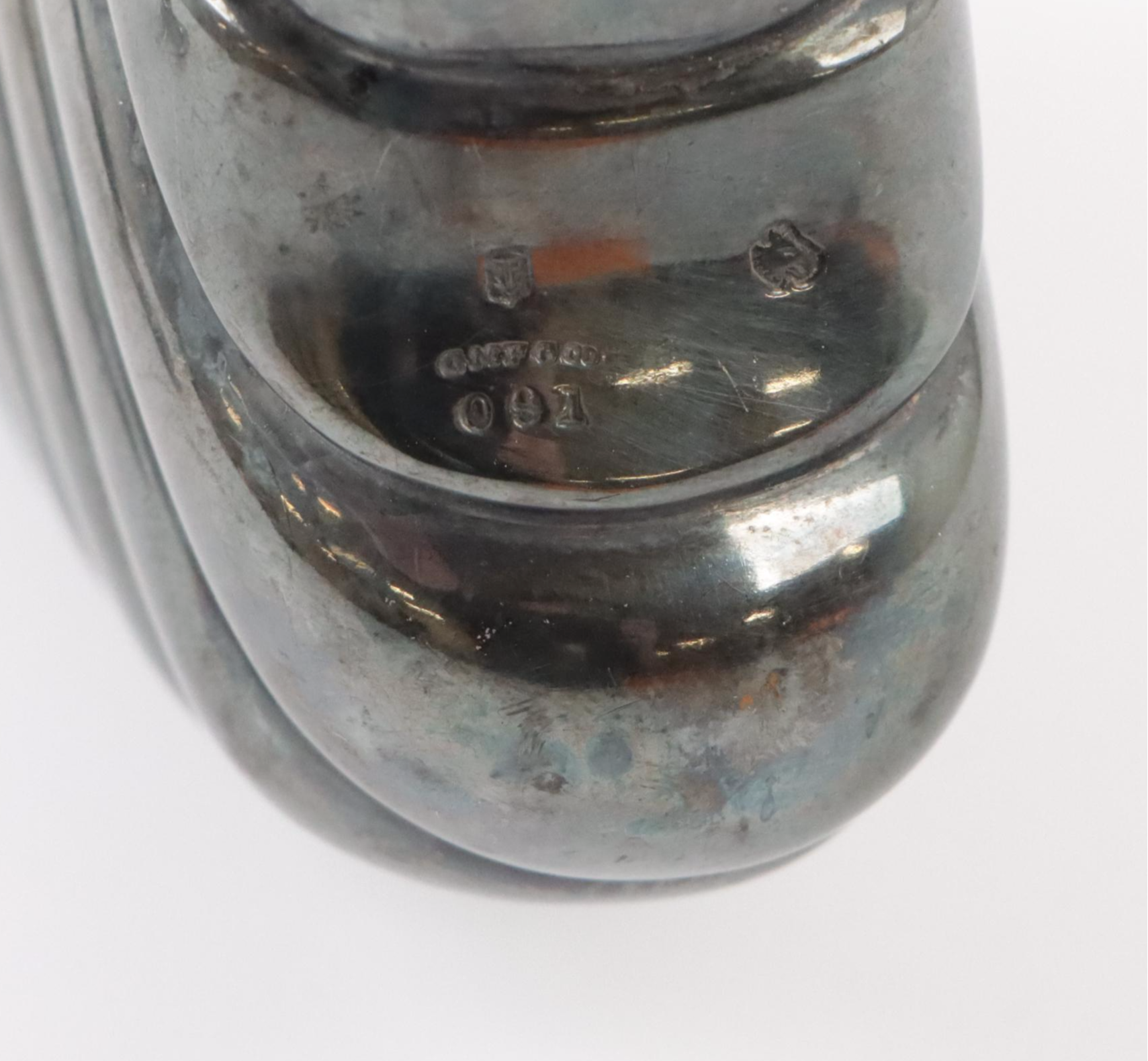 Gorham Silver Plate Flask, 1885 and a Perpetual Flip Globe Desk Calendar, 1970s