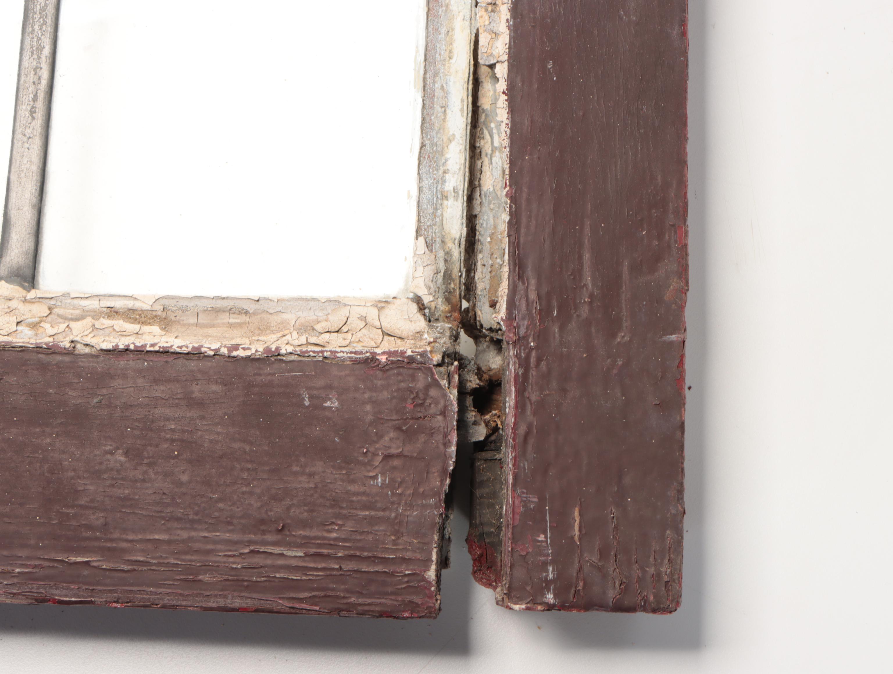 Pair of Partially-Restored Leaded Glass Window Panels, Early 20th Century