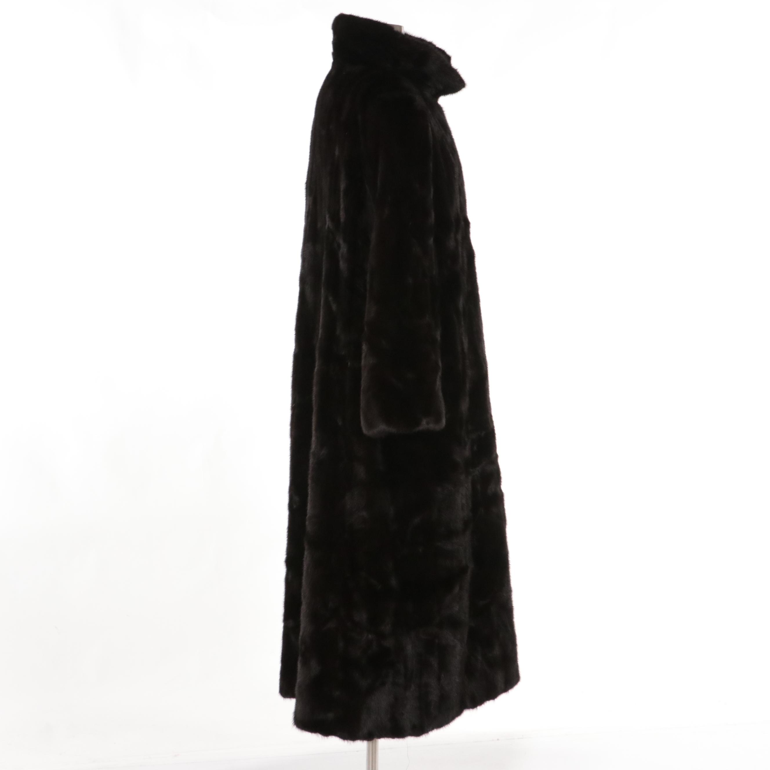 fur flare middle coat