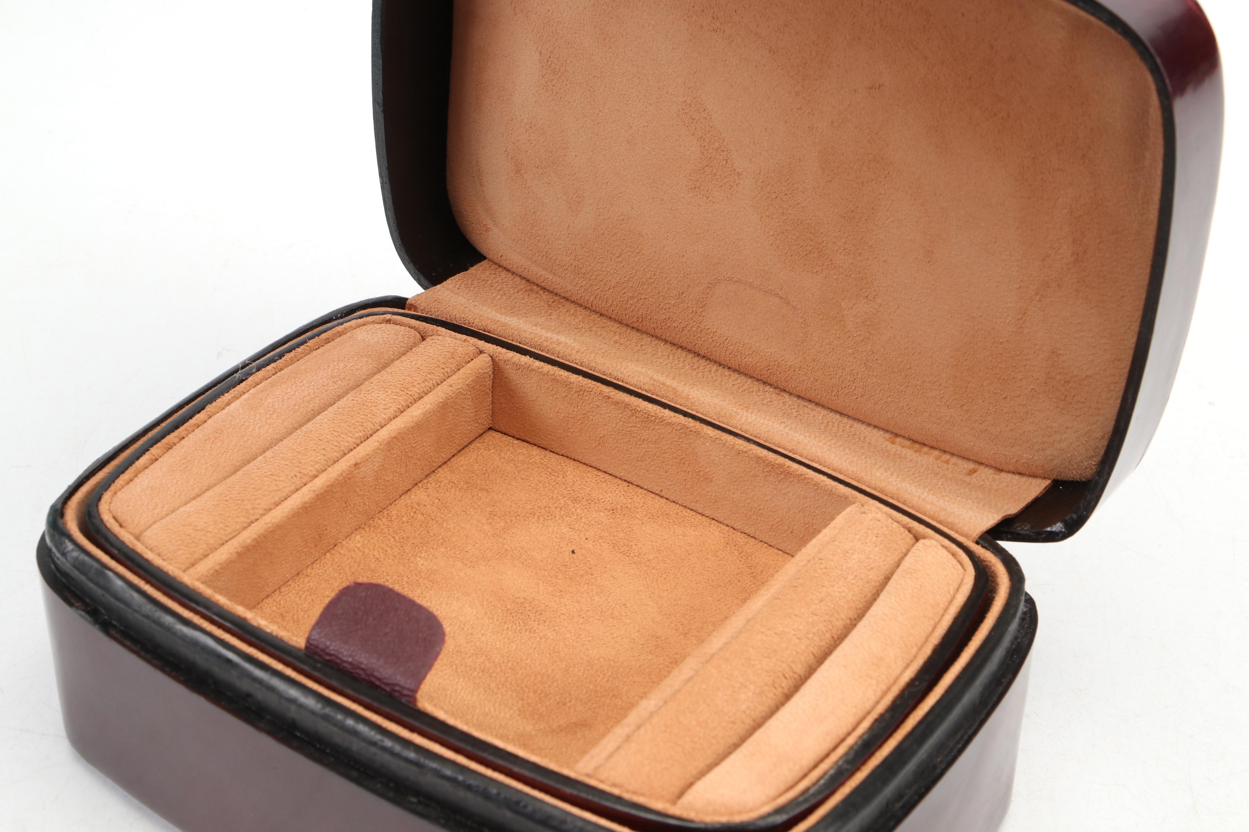 Elsa Peretti for Tiffany & Co. "Wave" Leather Jewelry Box