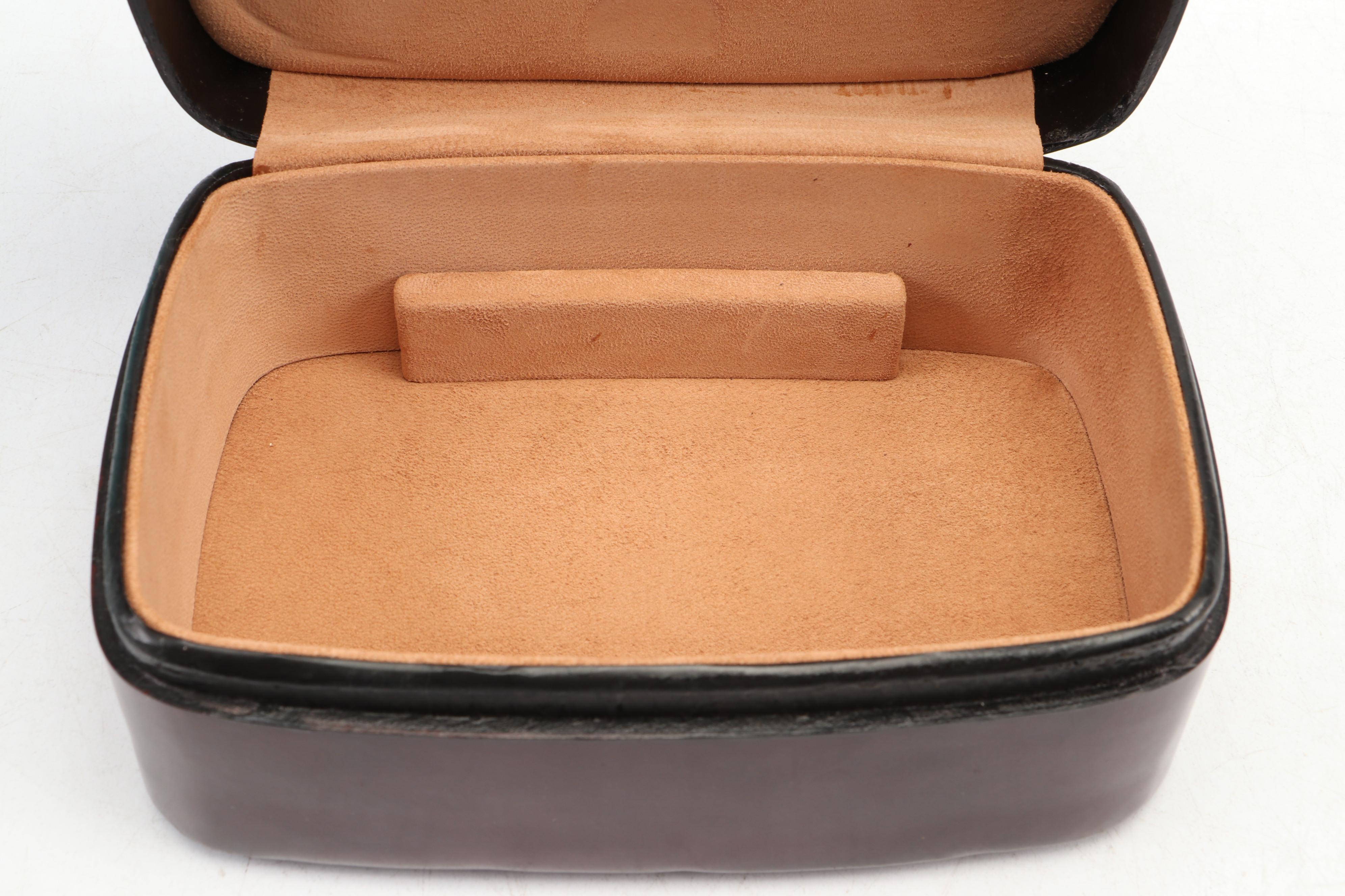 Elsa Peretti for Tiffany & Co. "Wave" Leather Jewelry Box