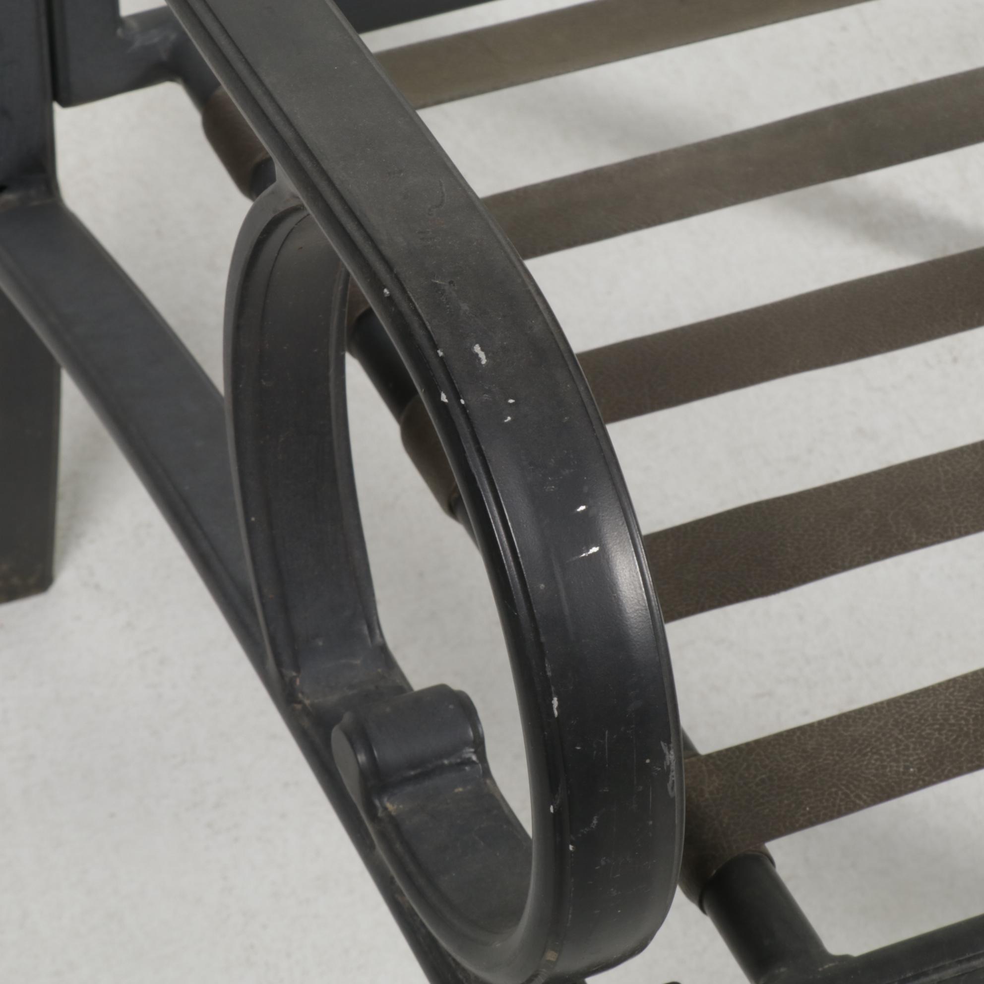 Set of Six Martha Stewart Living Cast Aluminum Patio Chairs