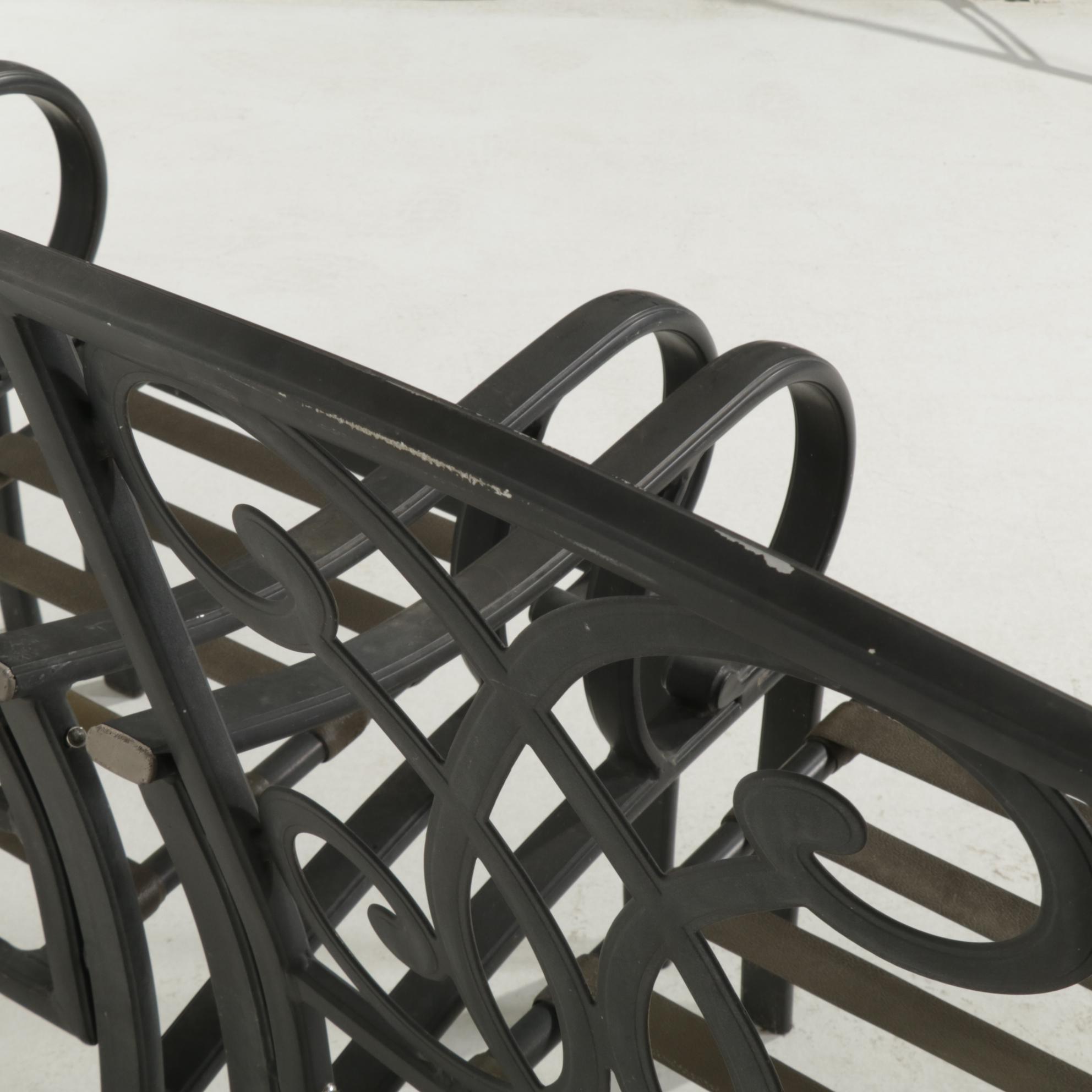 Set of Six Martha Stewart Living Cast Aluminum Patio Chairs