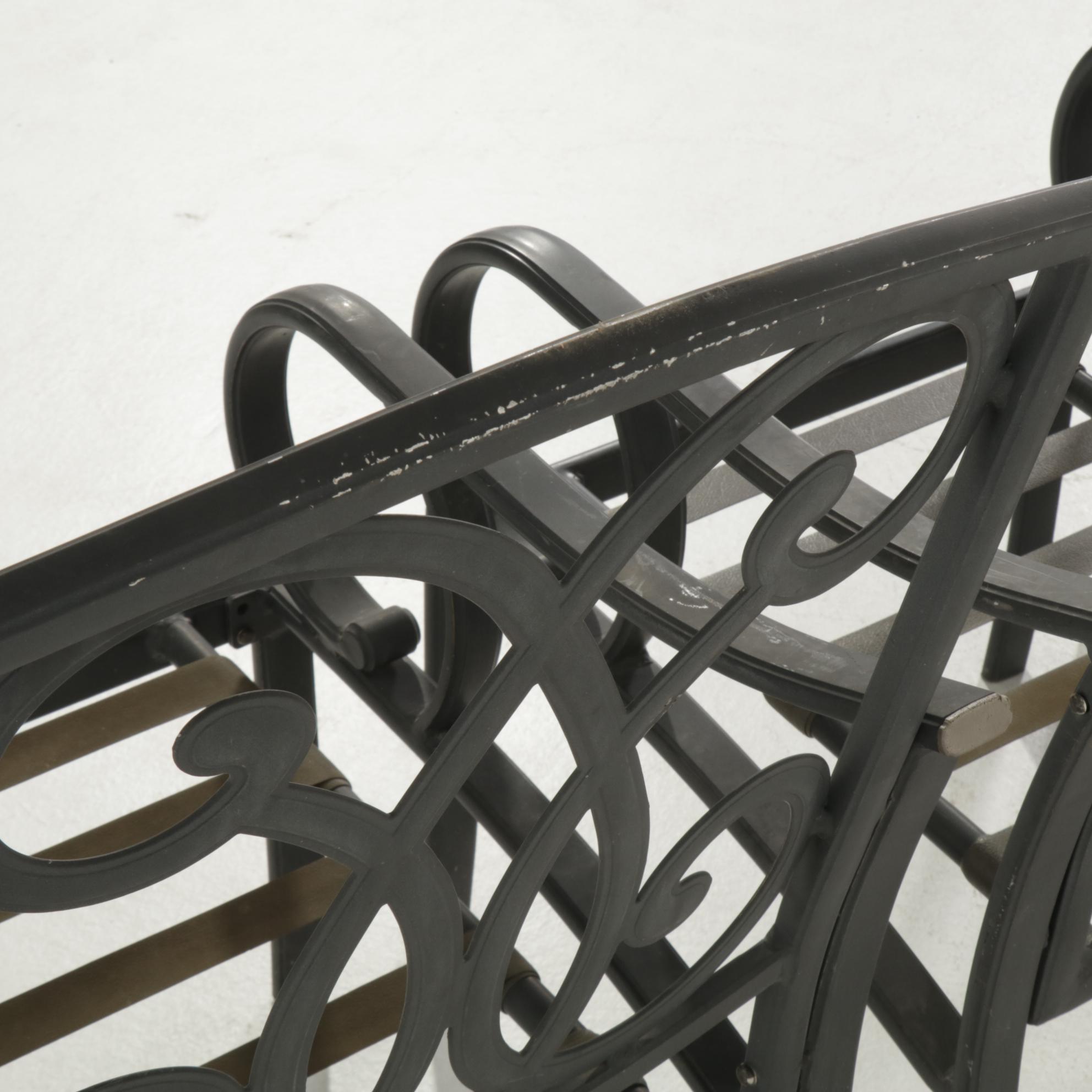 Set of Six Martha Stewart Living Cast Aluminum Patio Chairs