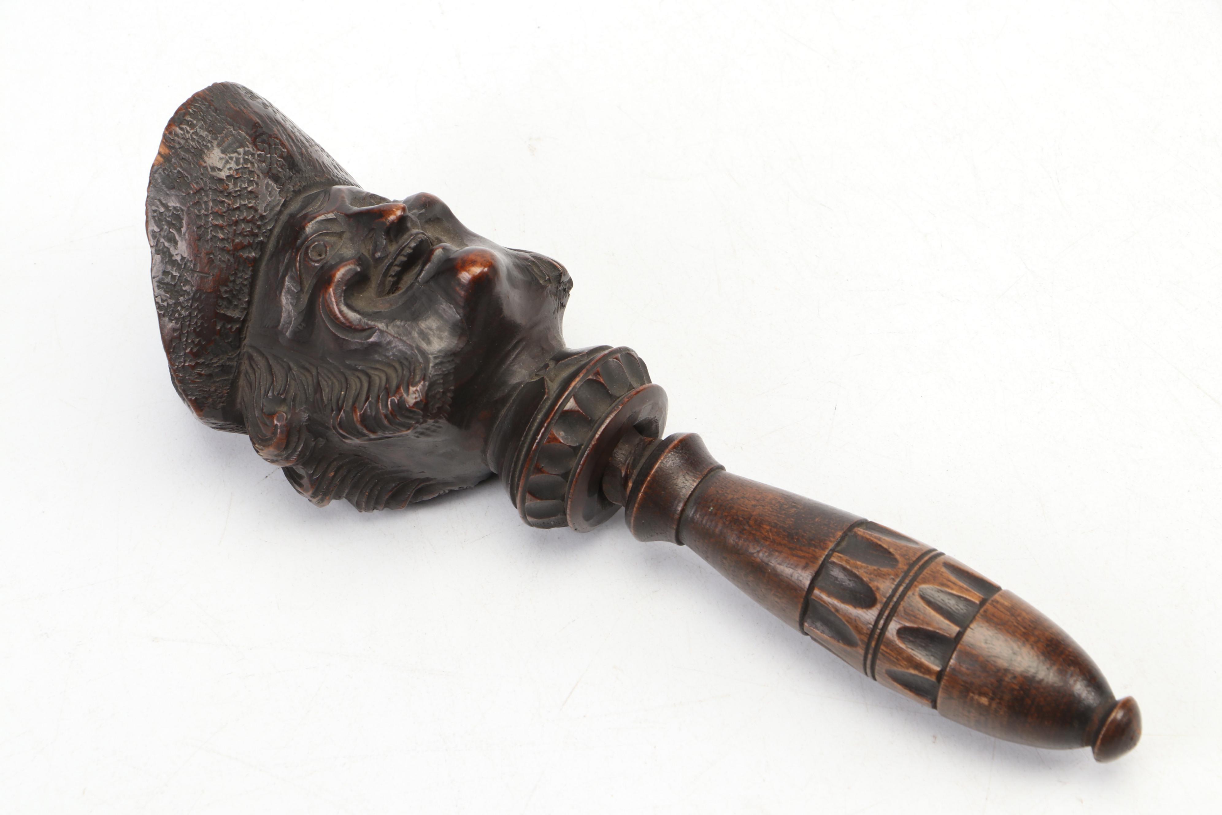 European Hand-Carved Nutcracker, 19th Century