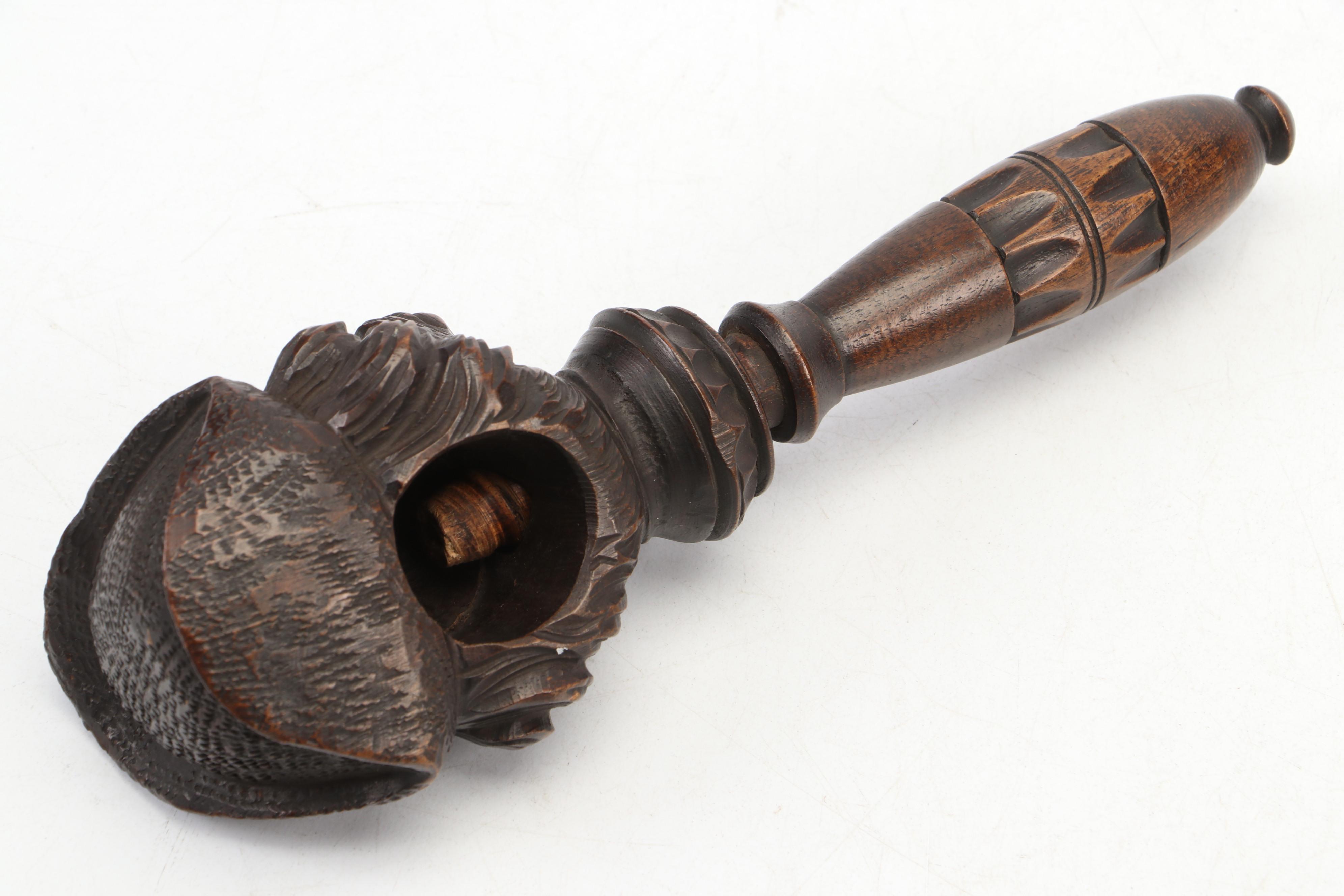 European Hand-Carved Nutcracker, 19th Century