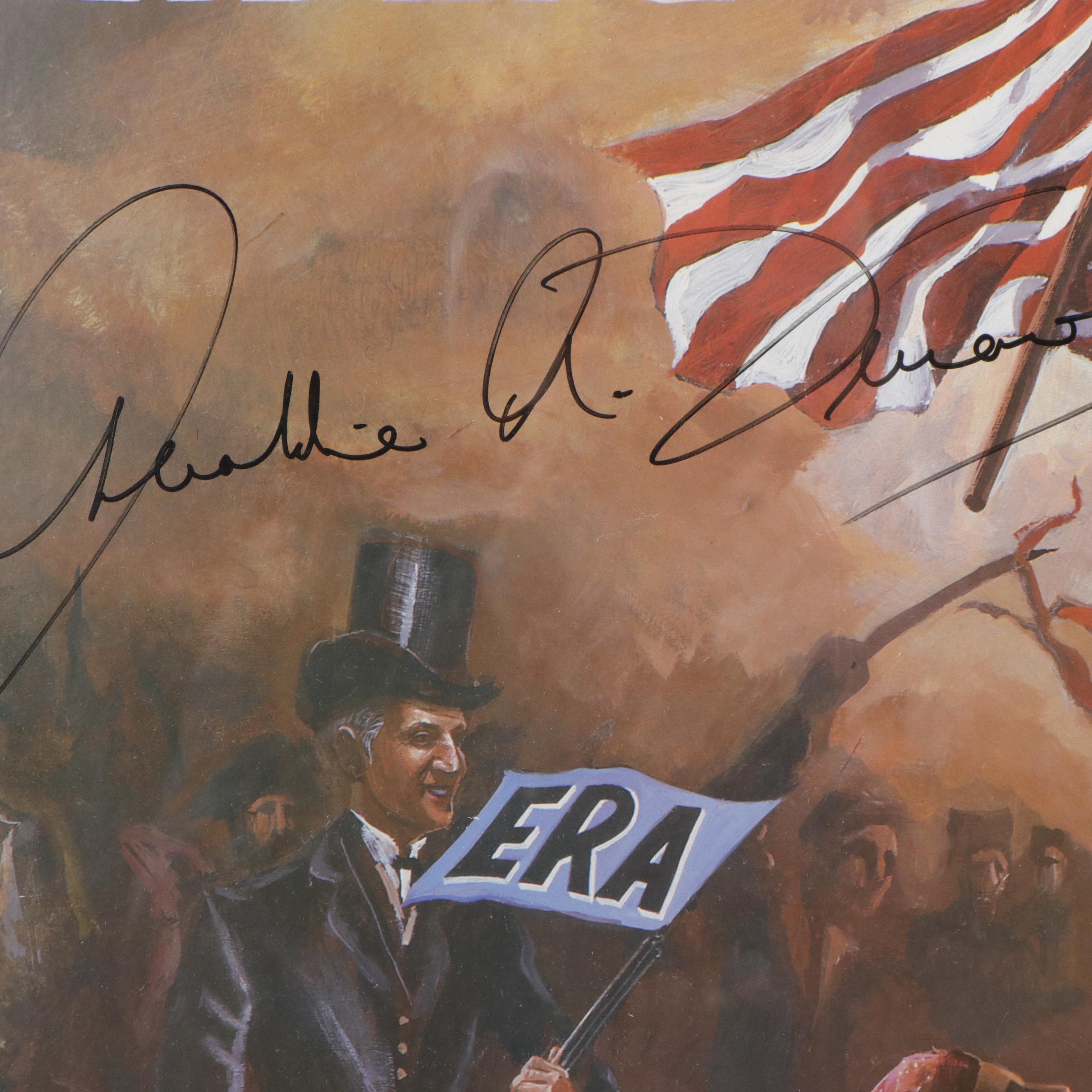 Geraldine A. Ferraro Signed Walter Mondale Presidential Campaign Poster