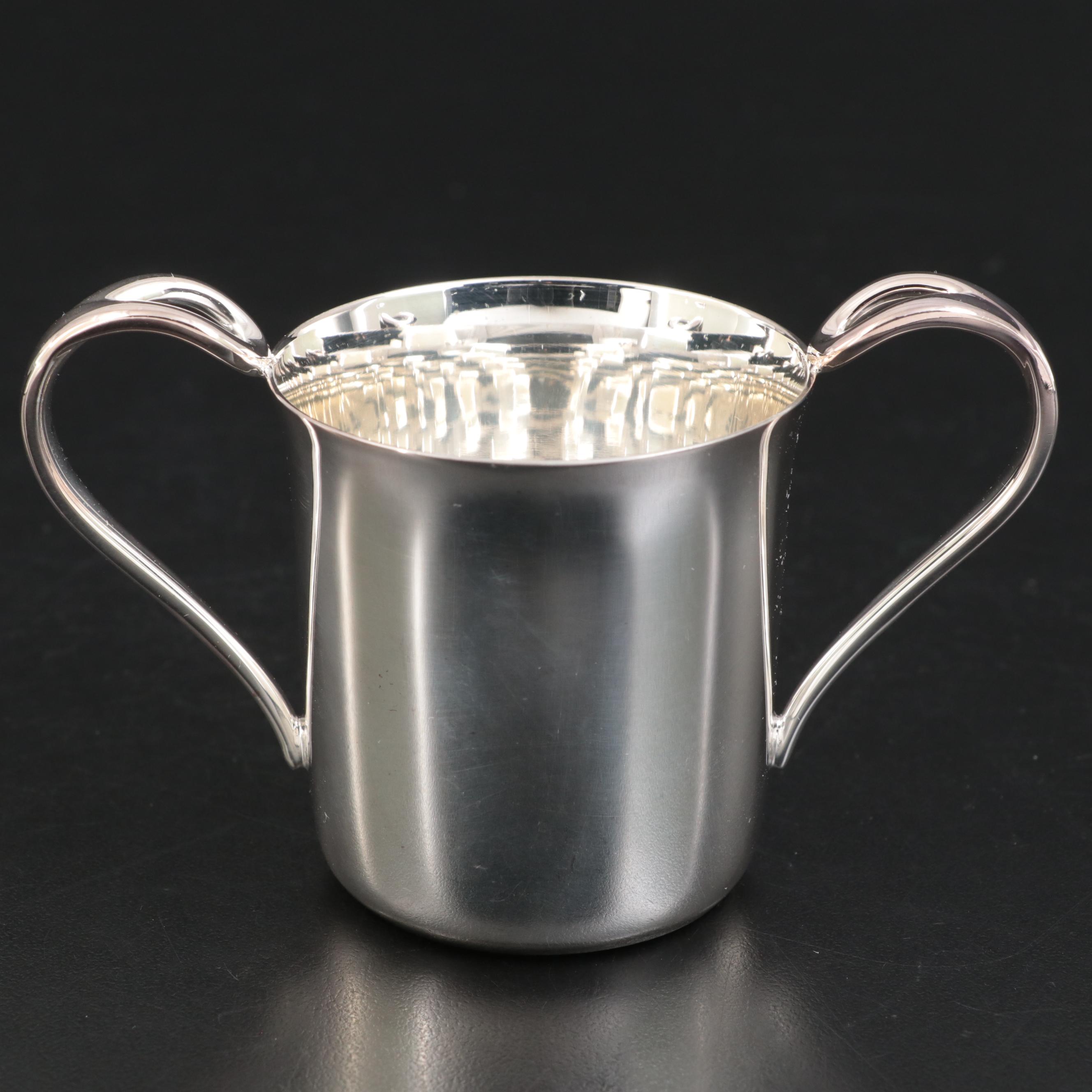 Elsa Peretti for Tiffany & Co. "Padova" Double Handled Sterling Silver Baby Cup
