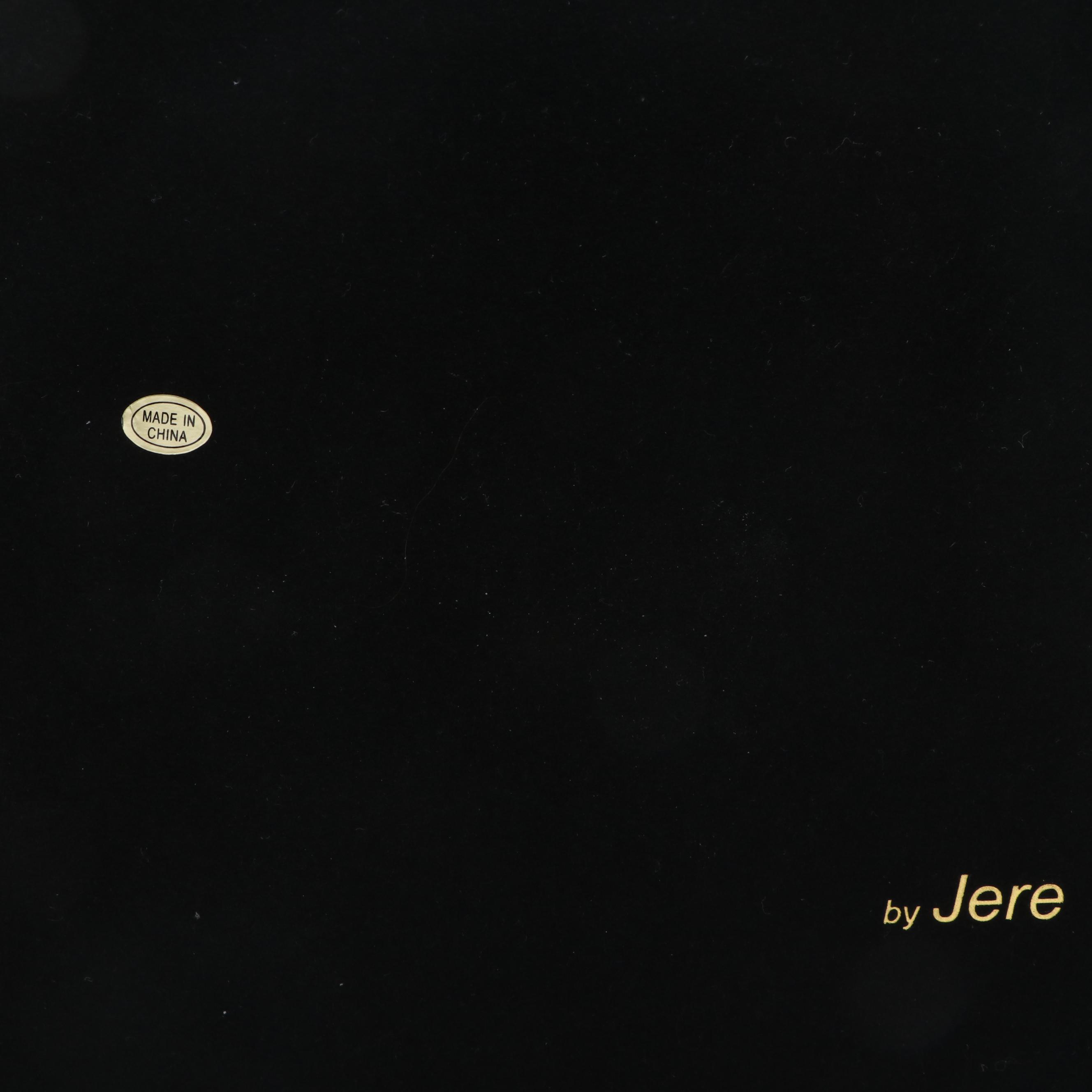 Jere Mahogany Finished Wood Jewelry Box