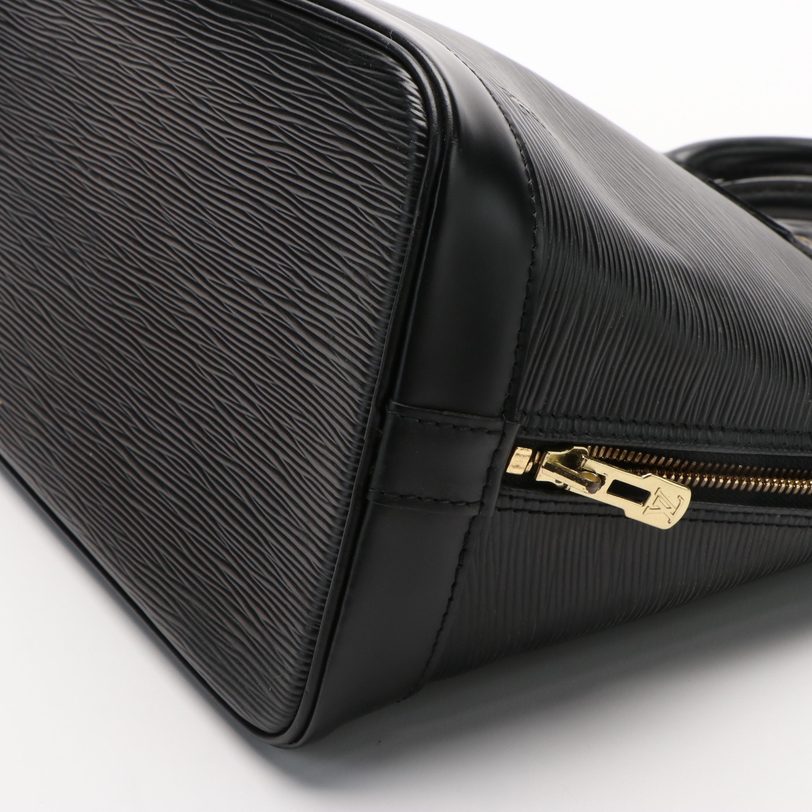 Louis Vuitton Alma PM Black Epi Leather Handbag
