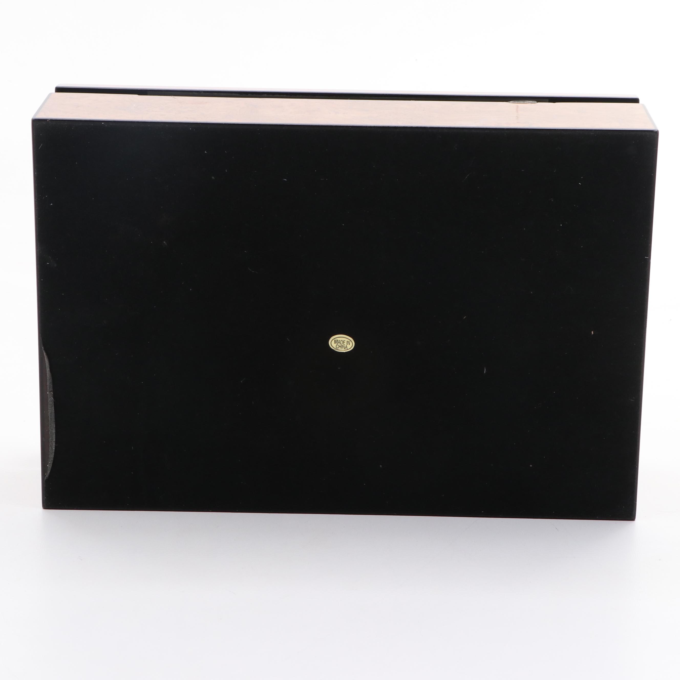 8 Watch Burl Wood Case with Clear Top