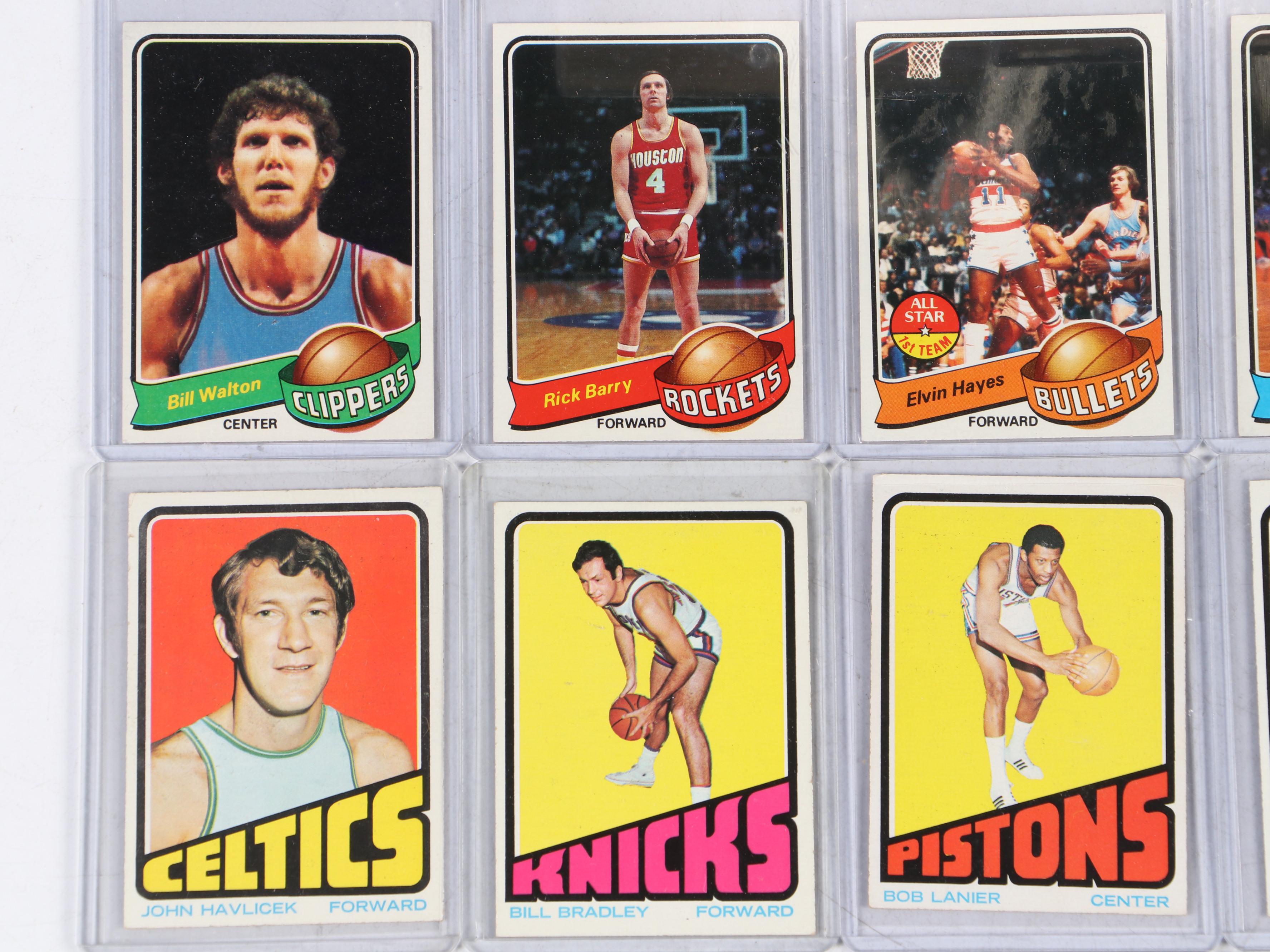 Topps Basketball Cards with Kareem Adbul-Jabbar, Jerry West, More, 1970s–1980