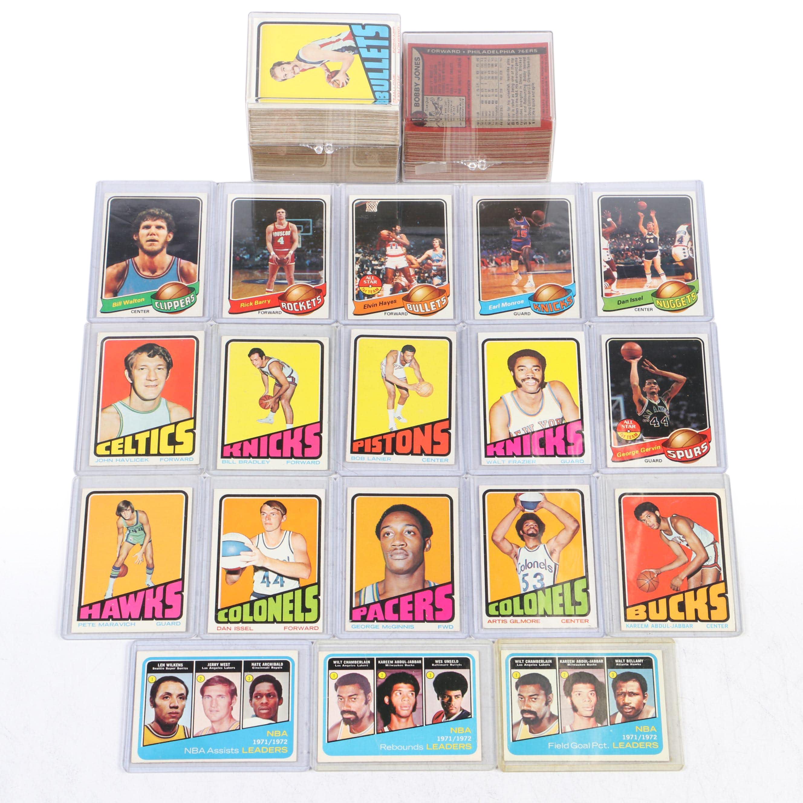 Topps Basketball Cards with Kareem Adbul-Jabbar, Jerry West, More, 1970s–1980