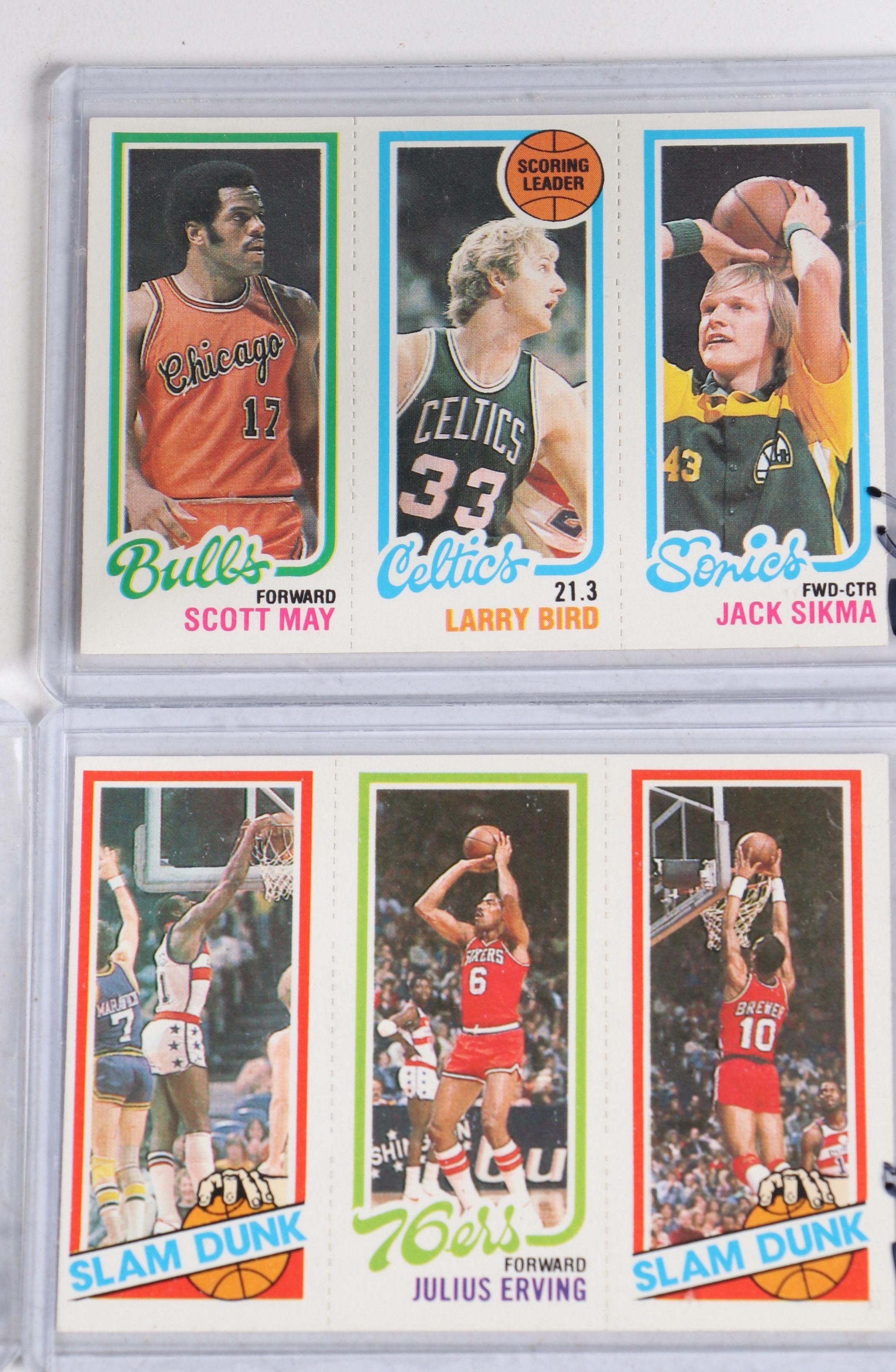 1980-81 Topps Basketball Cards Featuring Magic Johnson and Larry Bird Rookies