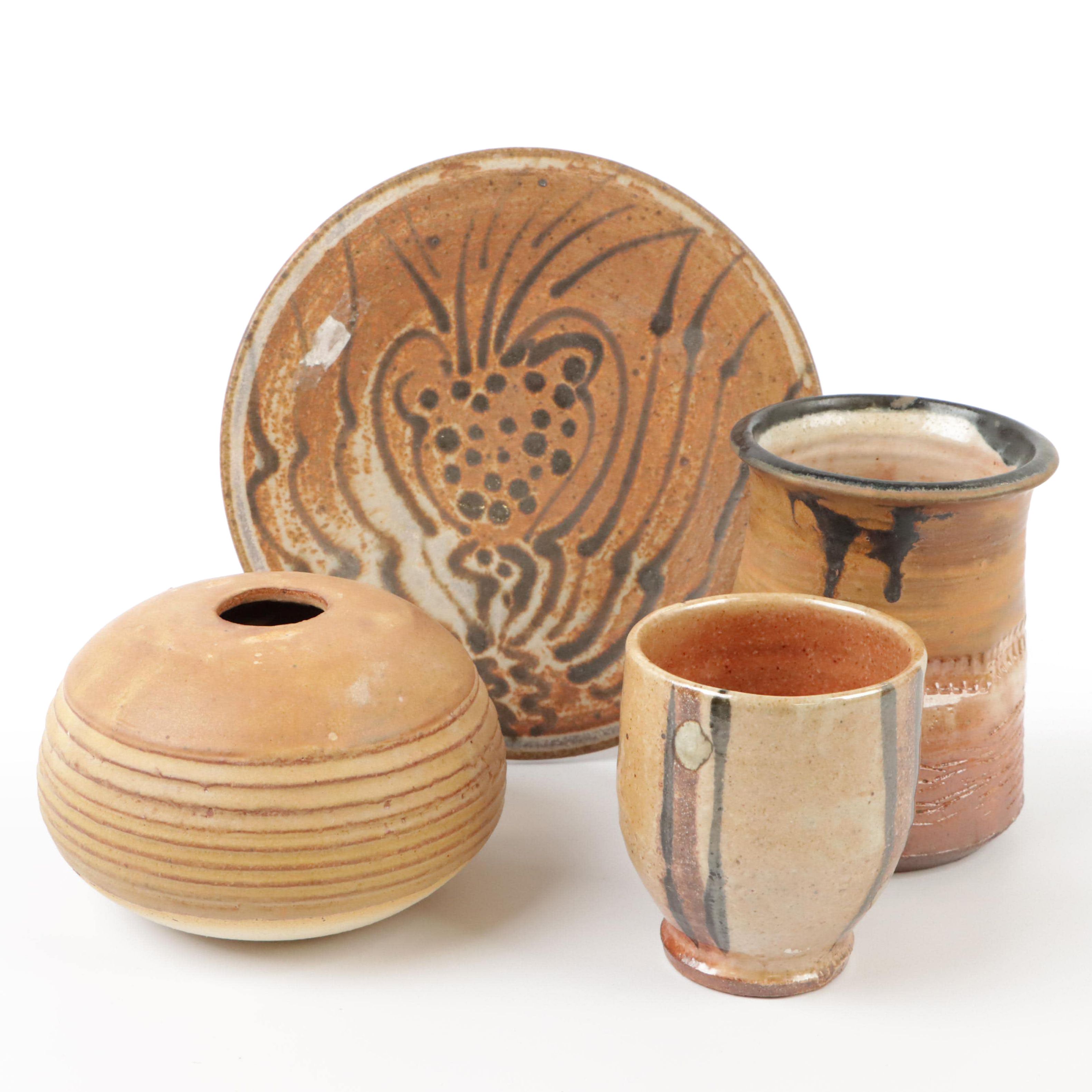Artist Signed Ceramic Pottery Pieces