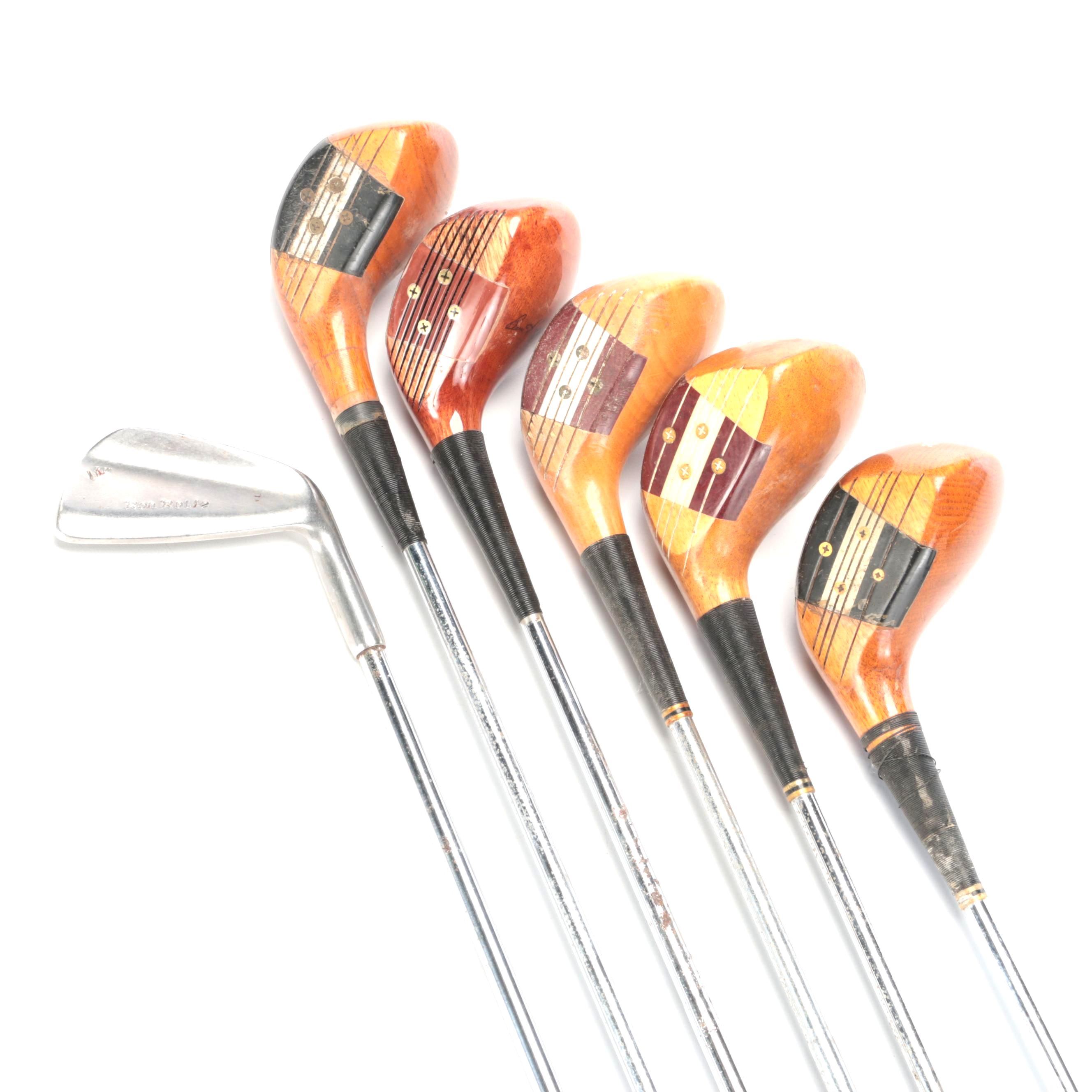 Ben Hogan and Ron Rolfe Golfing Woods | EBTH