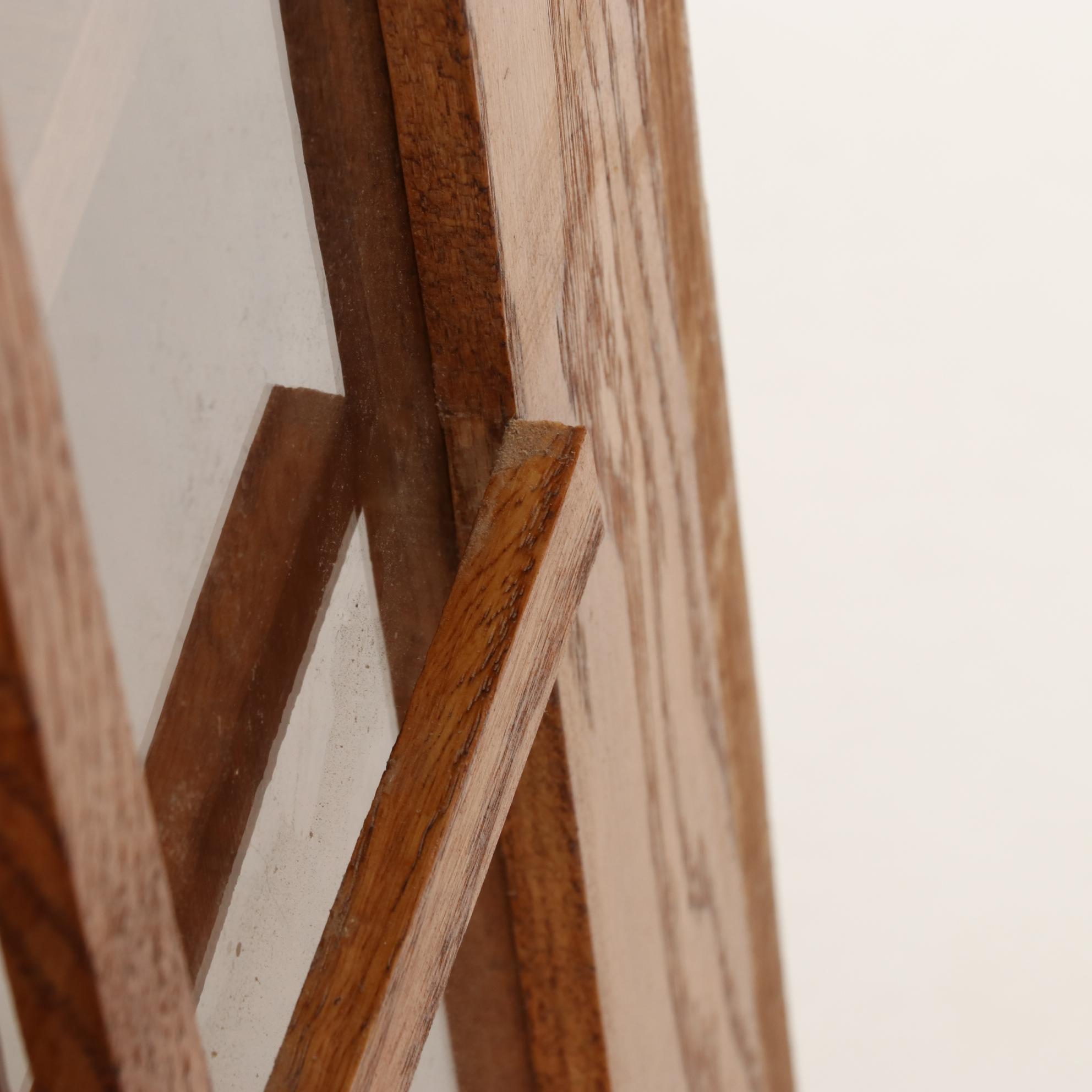 Arts & Crafts Style Oak Bookcase Cabinet