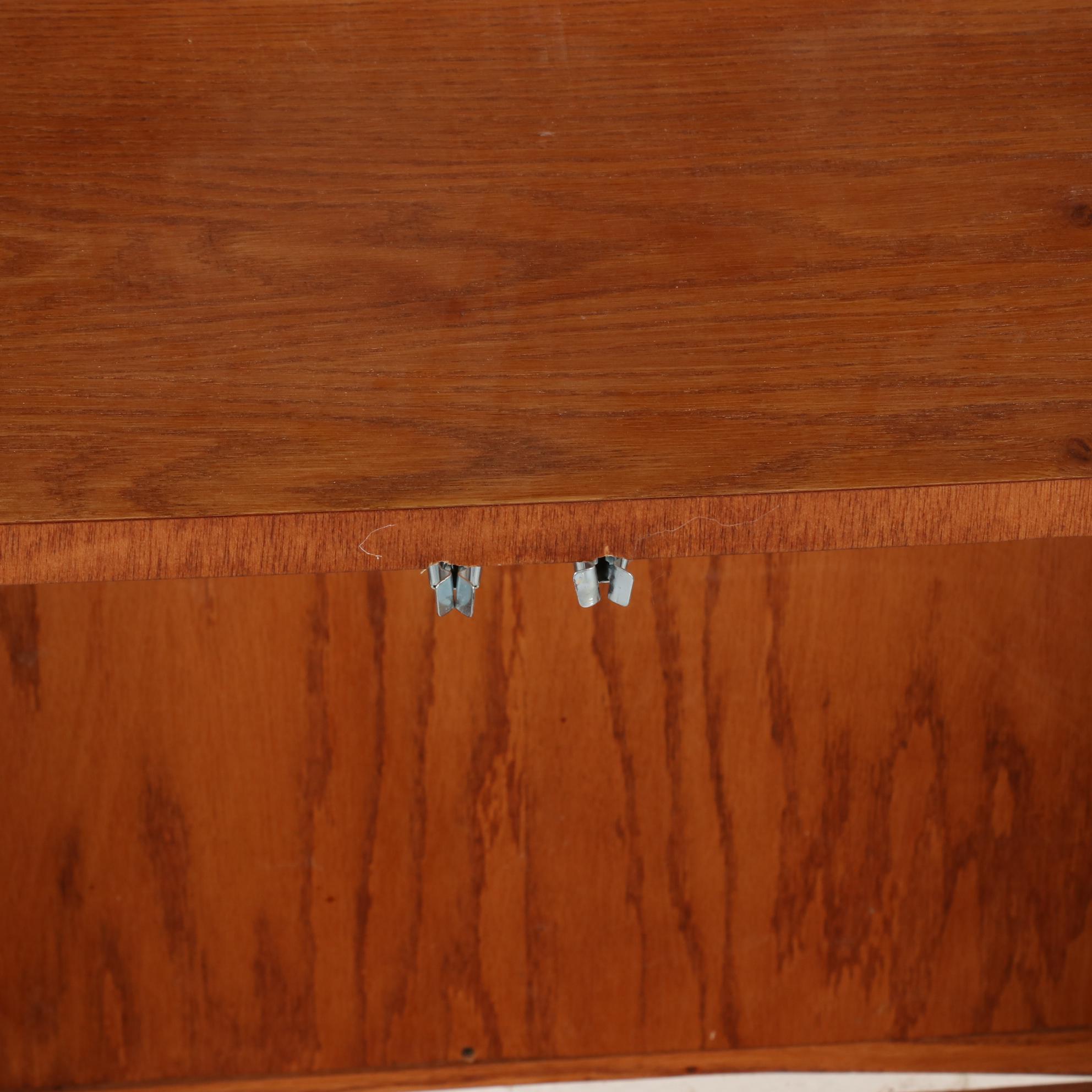 Arts & Crafts Style Oak Bookcase Cabinet