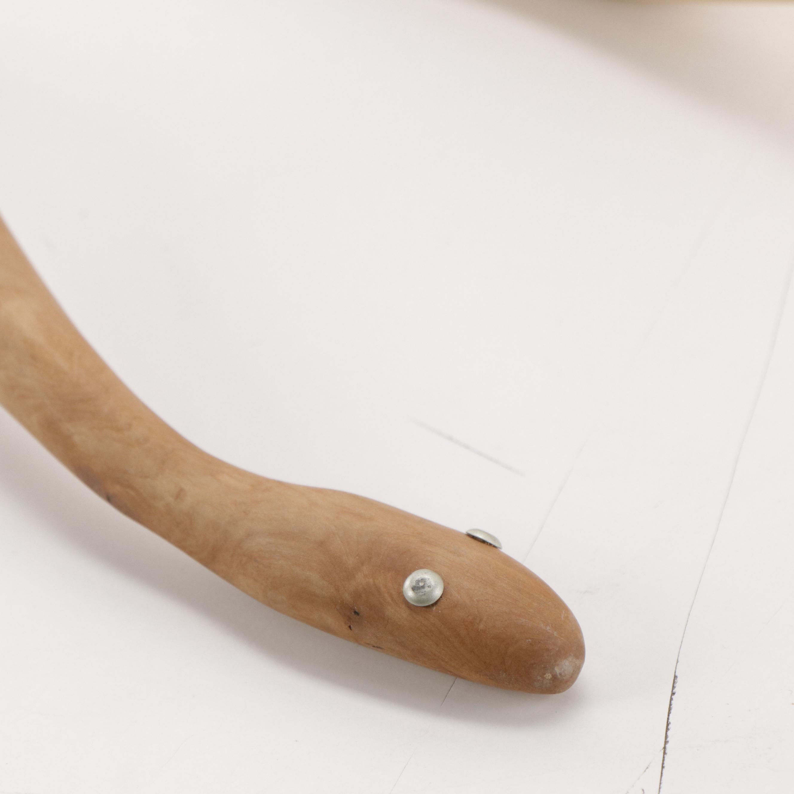 Folk Art Hand-Carved Wooden Snakes