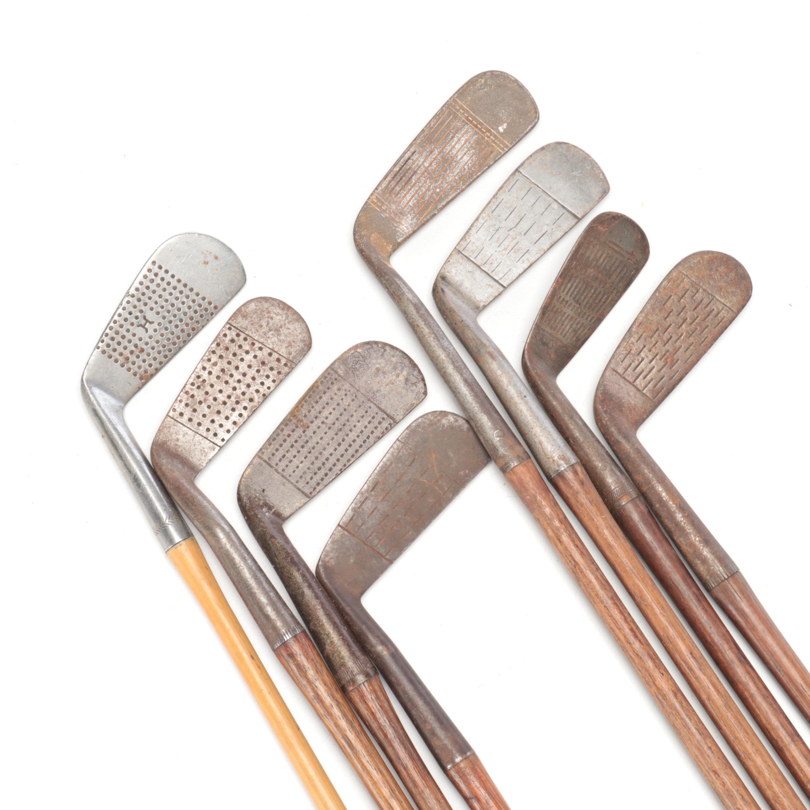 Hickory Stick and Persimmon Wood Golf Clubs