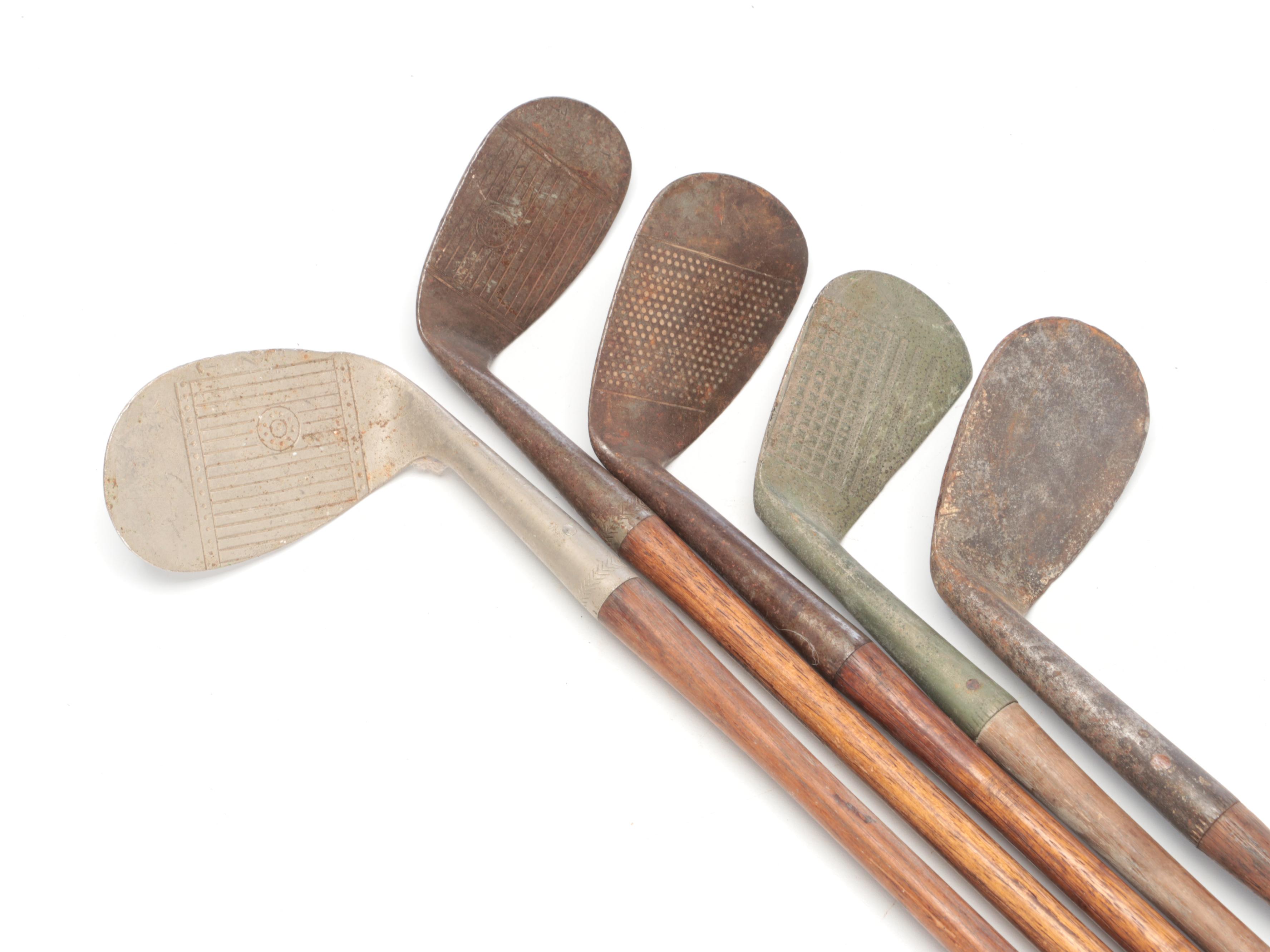 Hickory Stick and Persimmon Wood Golf Clubs