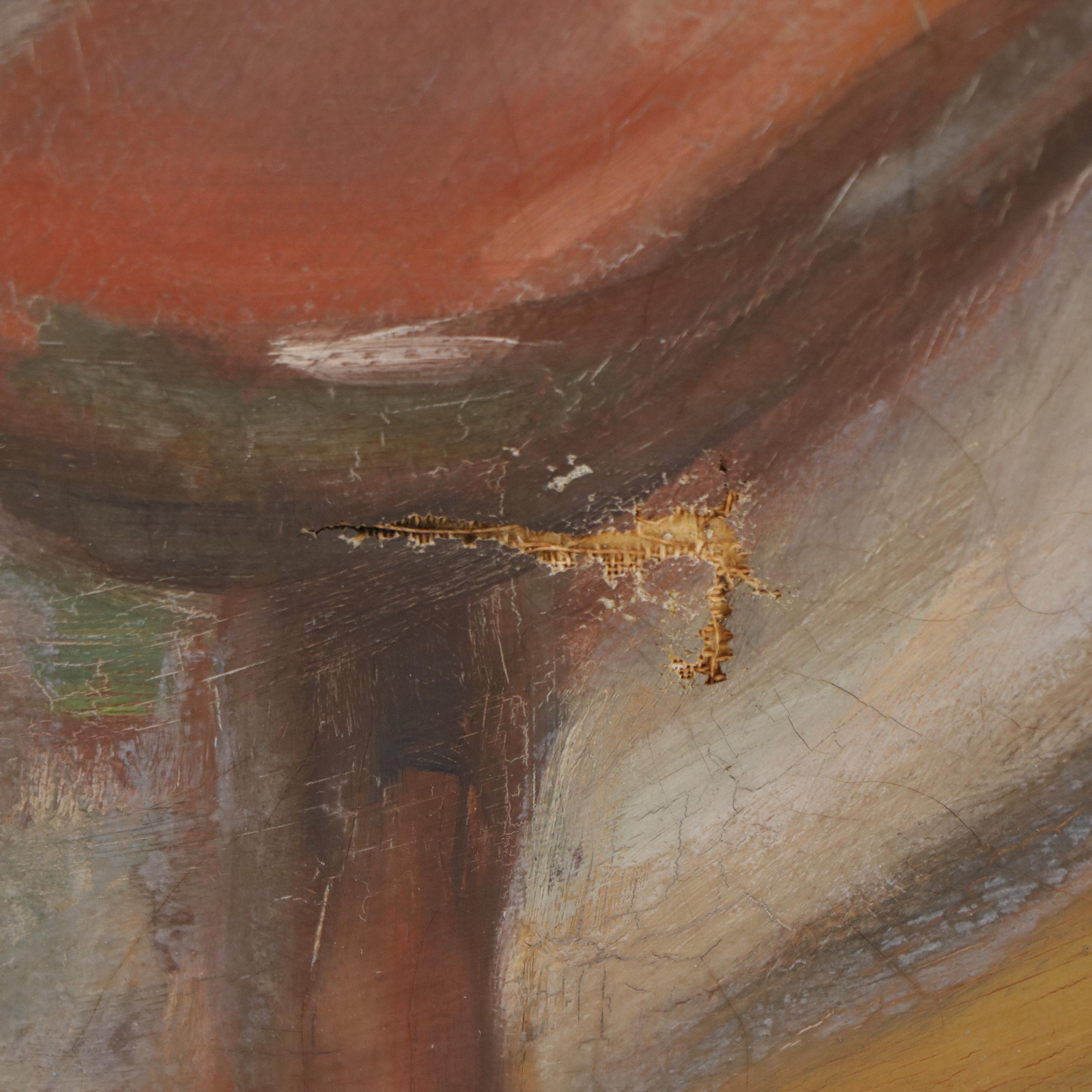 Benjamin Kanne Portrait of Girl With Book Oil Painting