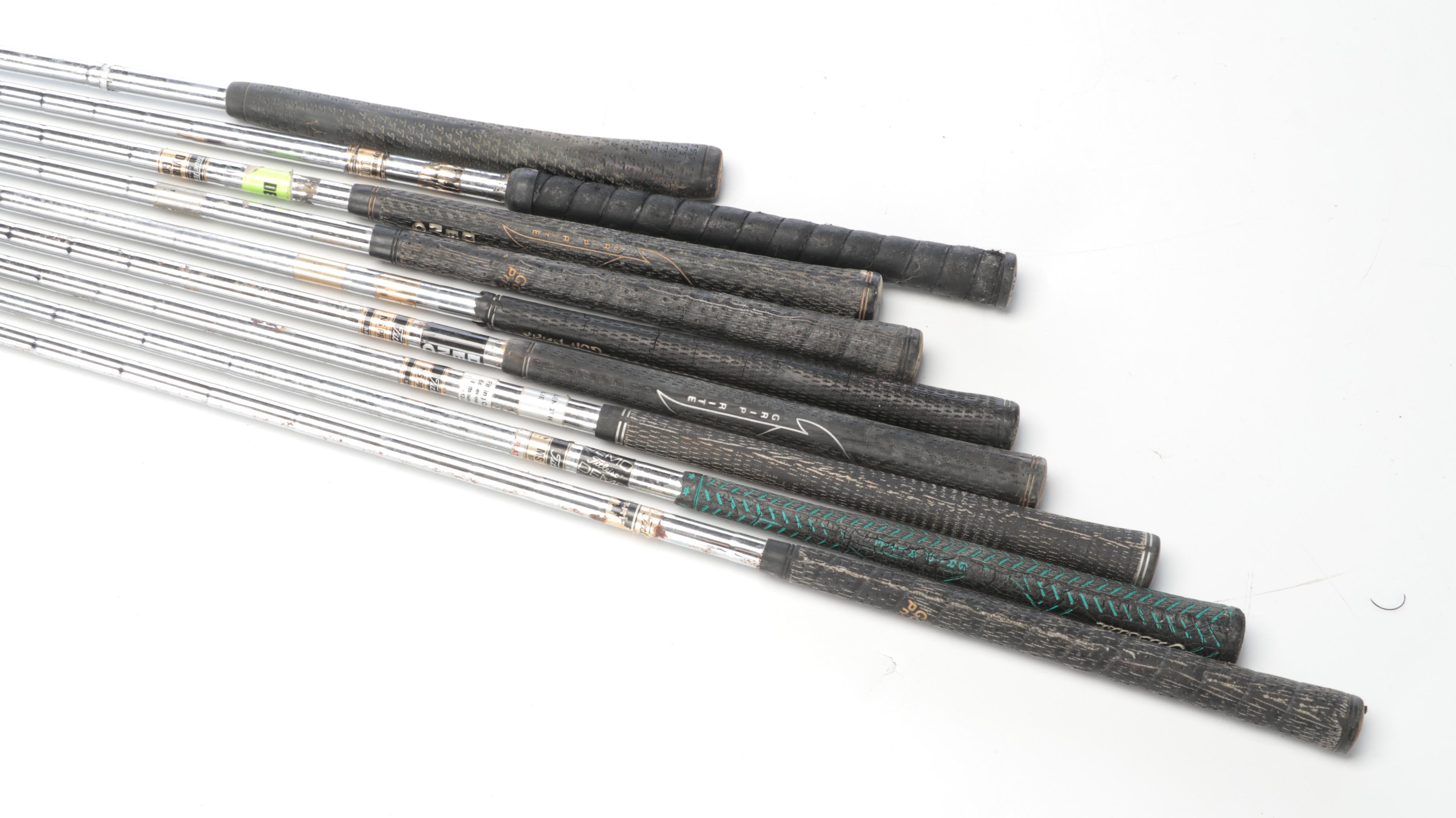 Titleist Irons, Cameron Putter and Titleist 20" Den Caddy Golf Bag