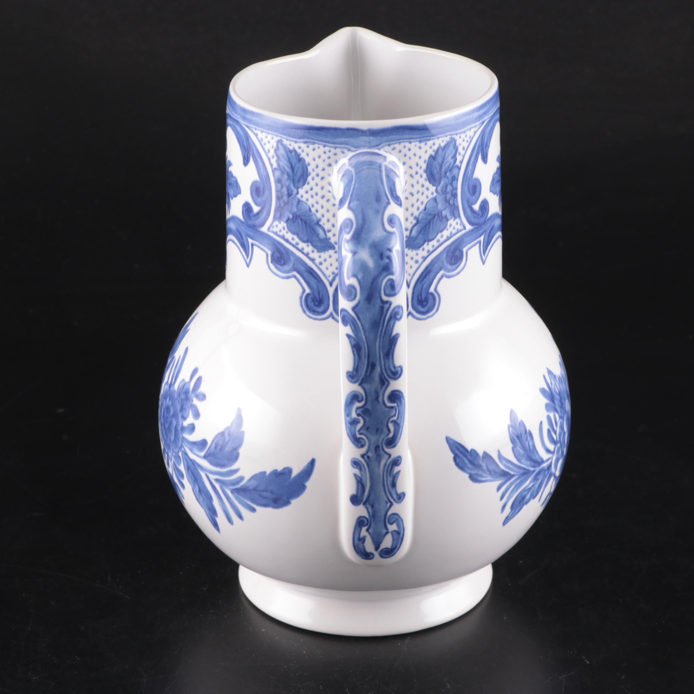 Tiffany & Co. Delft Pitcher Made in Portugal