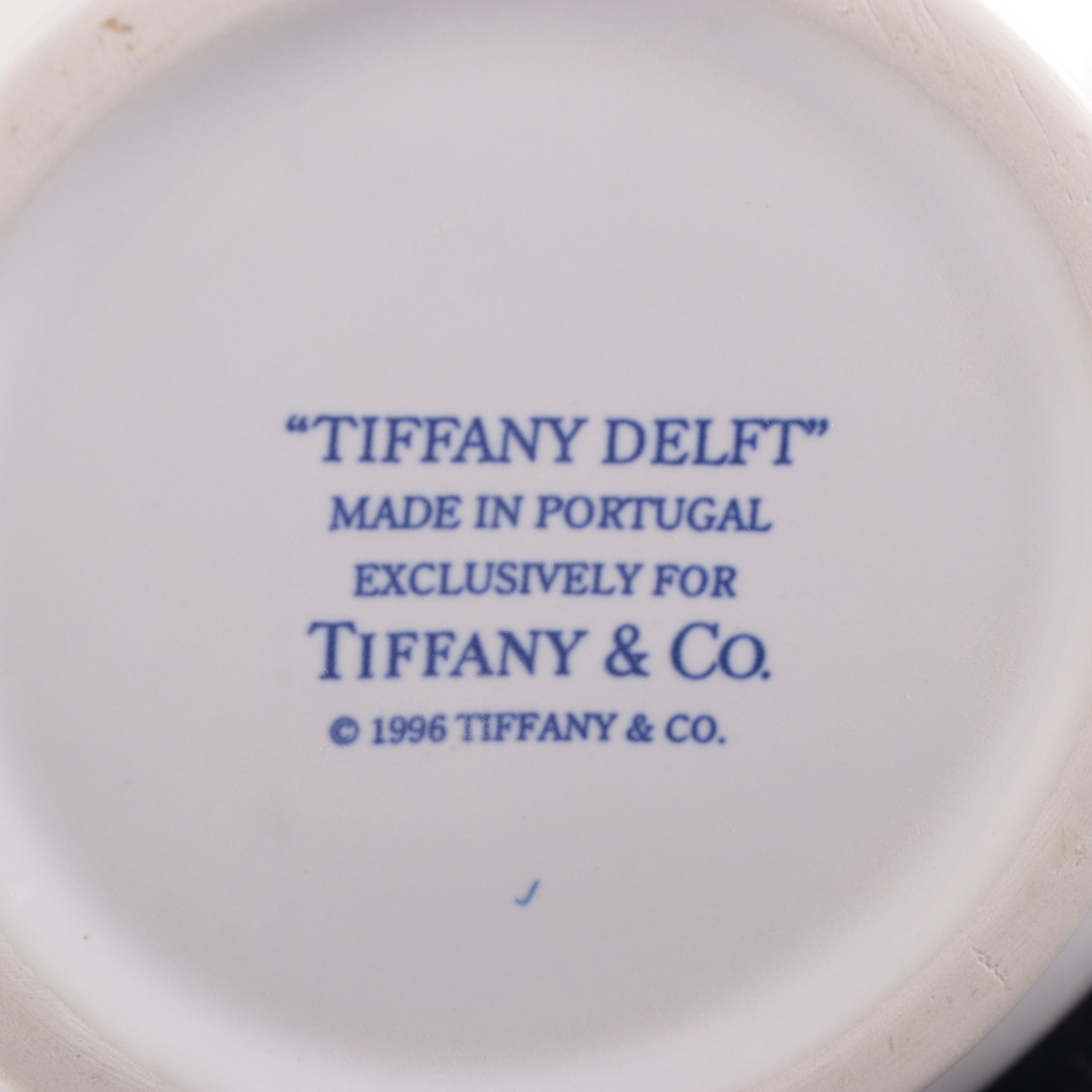 Tiffany & Co. Delft Pitcher Made in Portugal