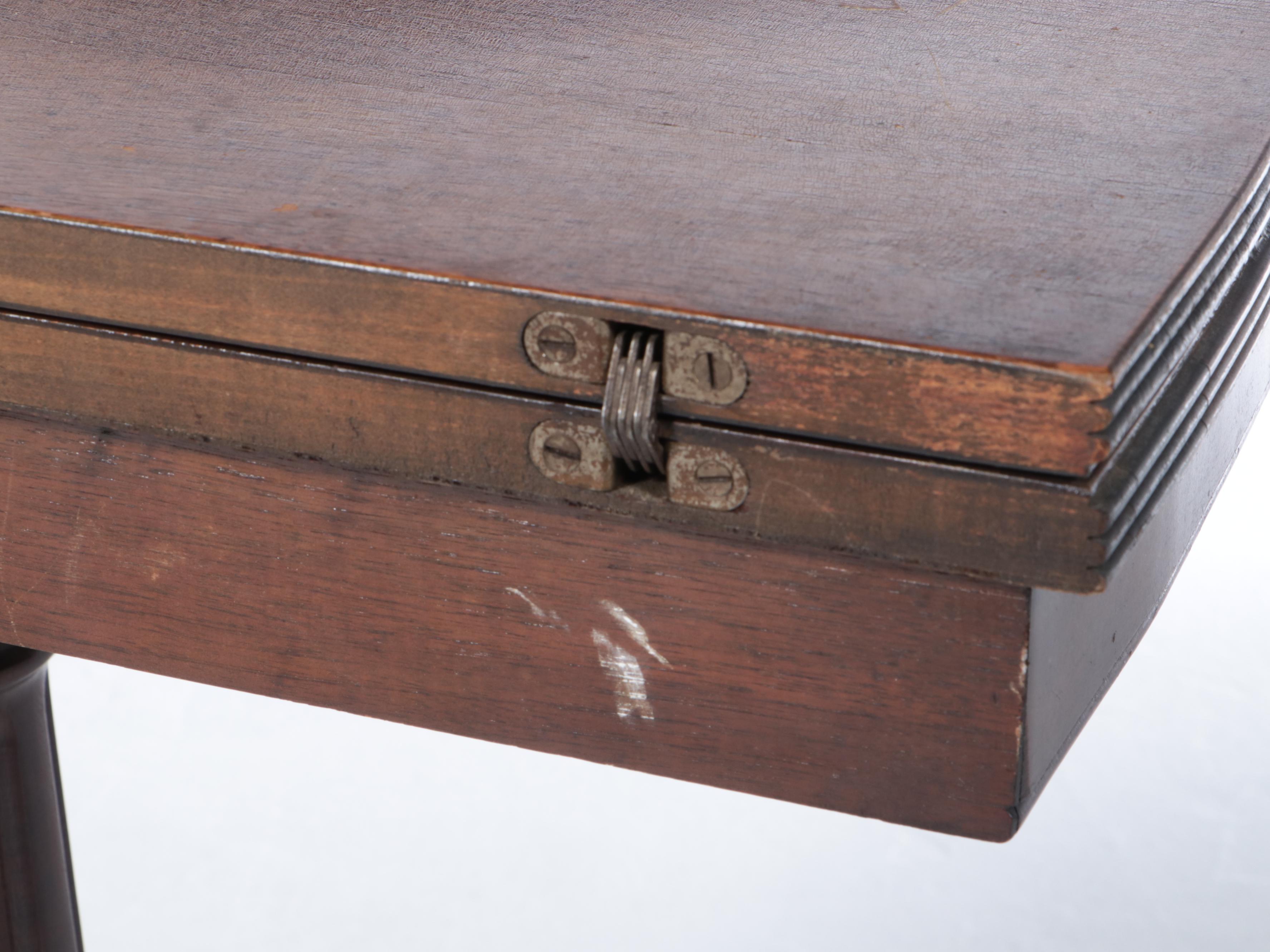 Duncan Phyfe Style Mahogany Flip Top Game Table, Early to Mid-20th Century