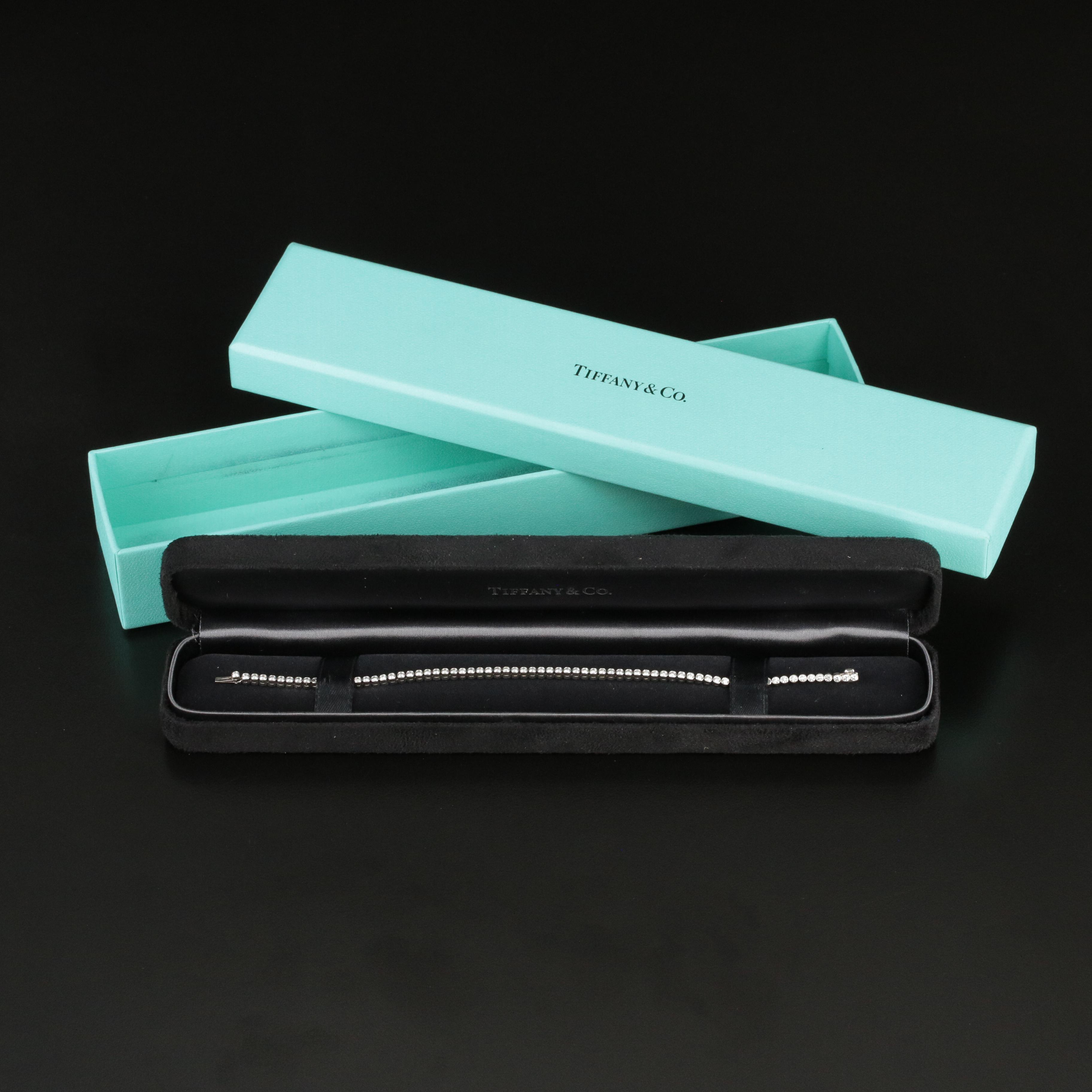 Tiffany & Co. "Jazz" Platinum 1.80 CTW Diamond Tennis Bracelet