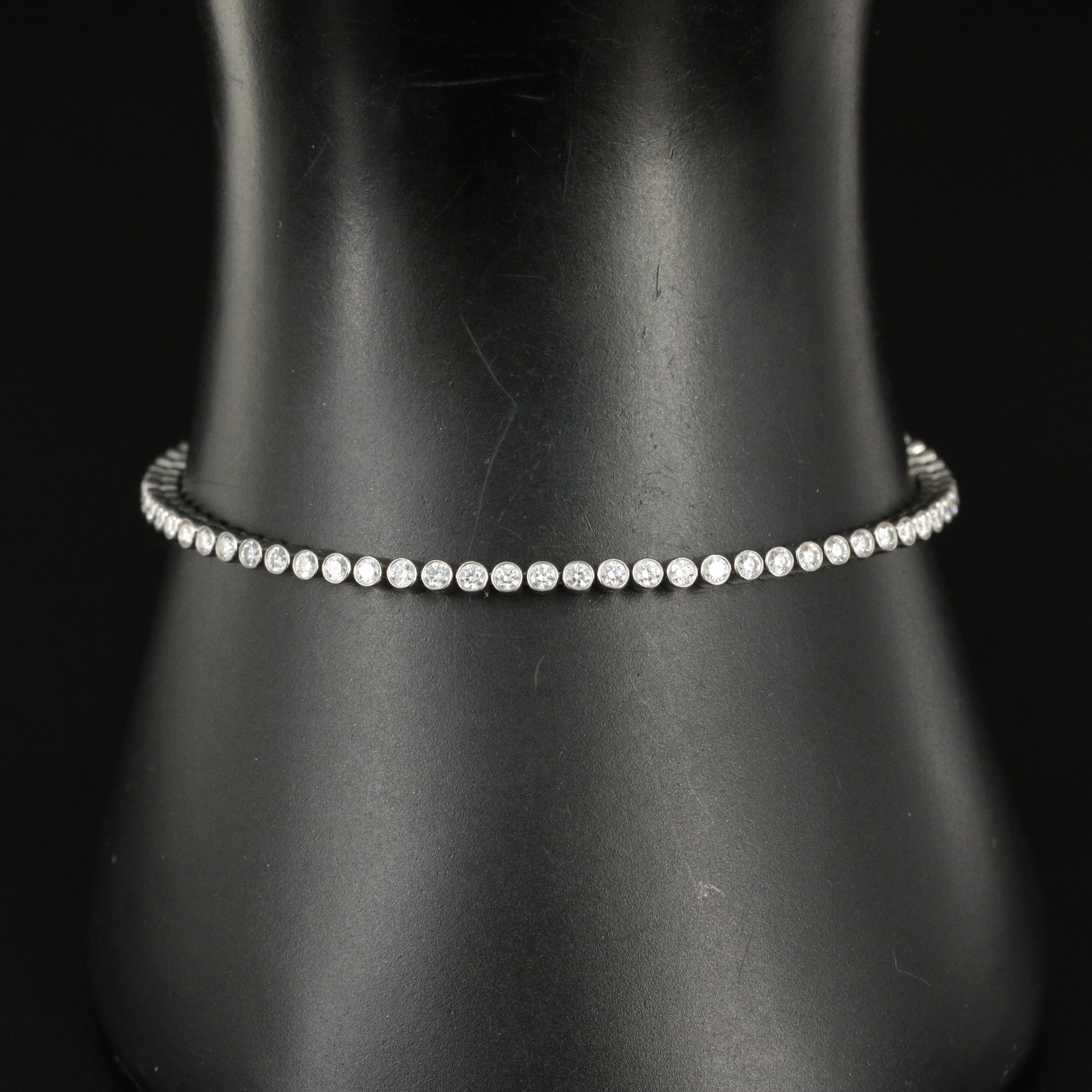 Tiffany & Co. "Jazz" Platinum 1.80 CTW Diamond Tennis Bracelet