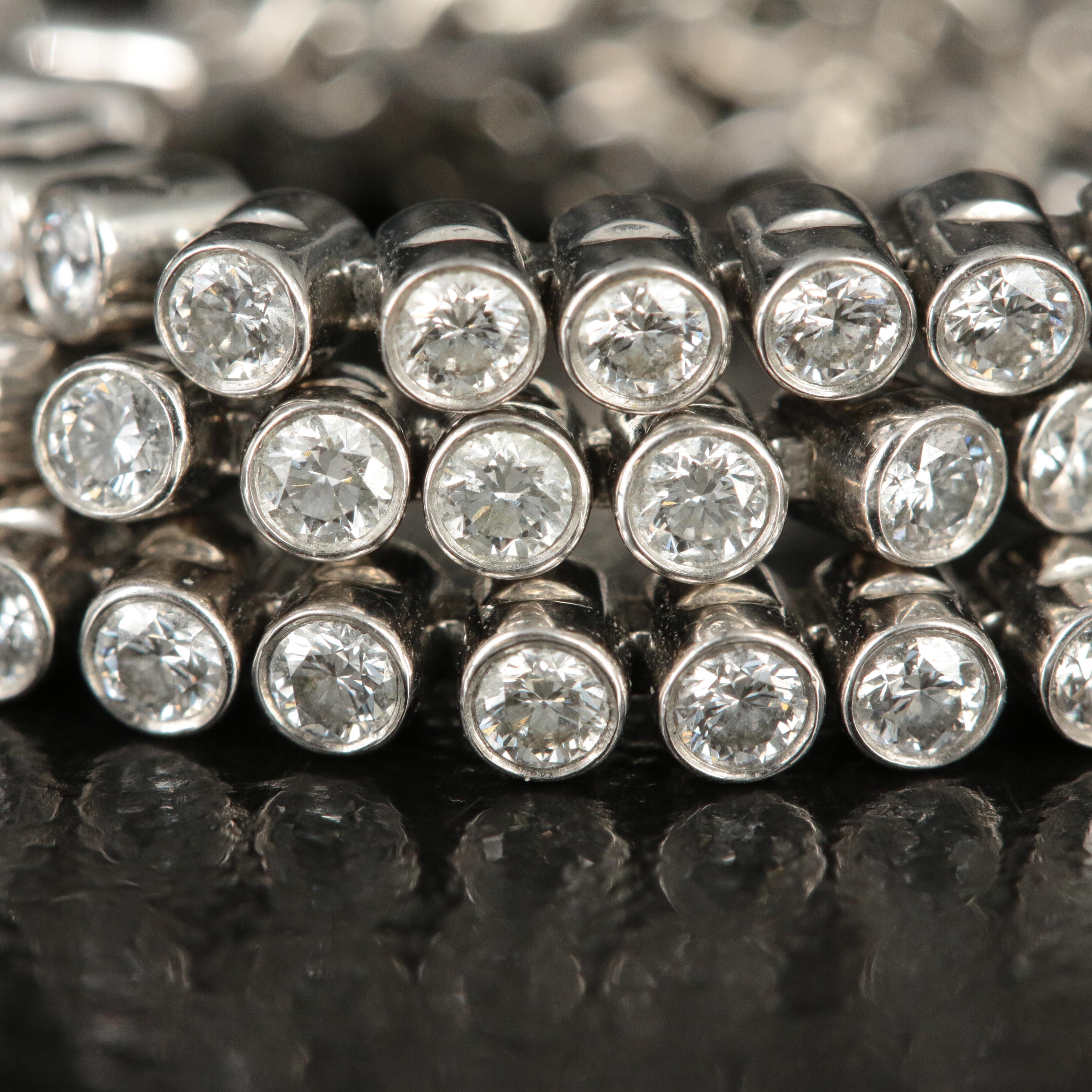 Tiffany & Co. "Jazz" Platinum 1.80 CTW Diamond Tennis Bracelet