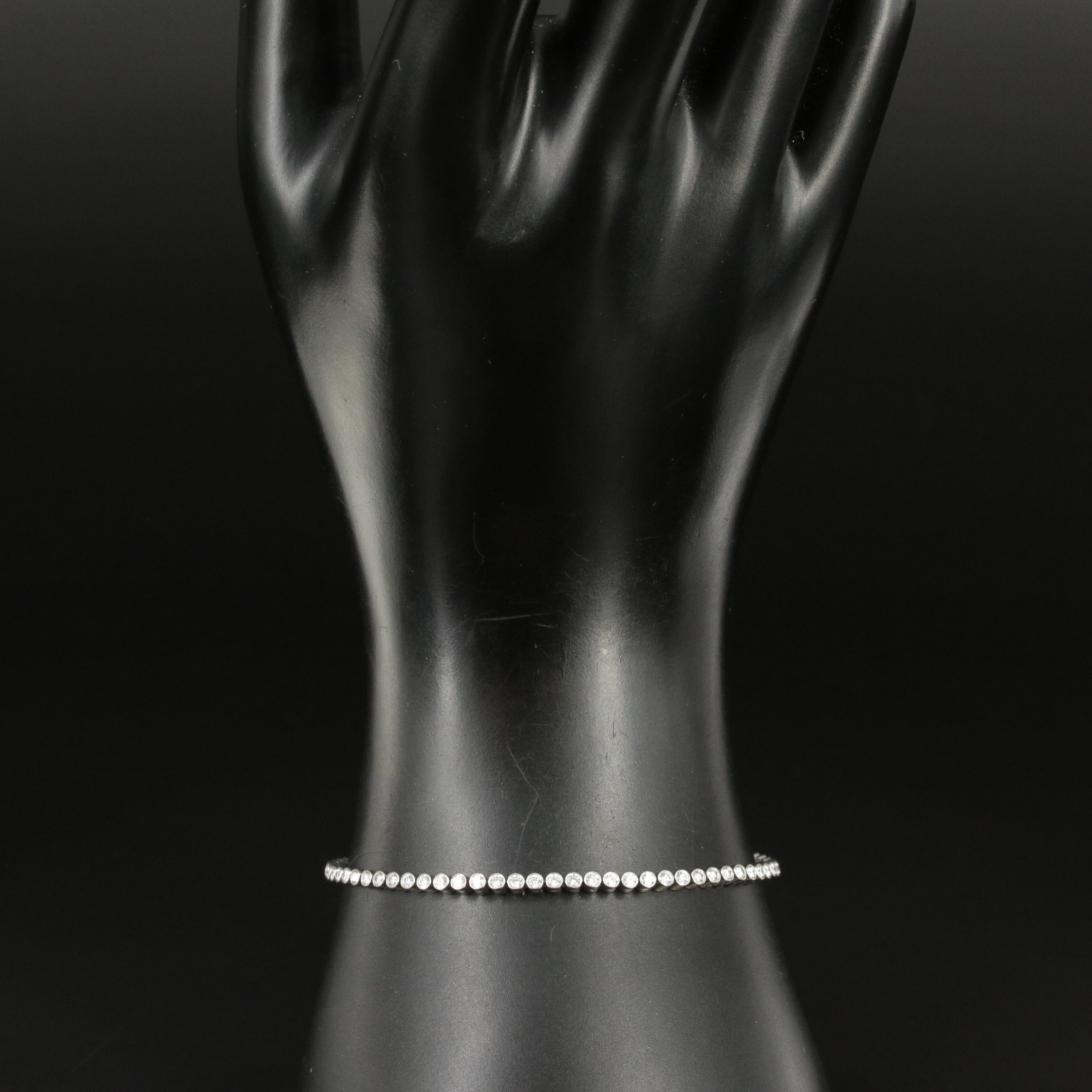 Tiffany & Co. "Jazz" Platinum 1.80 CTW Diamond Tennis Bracelet