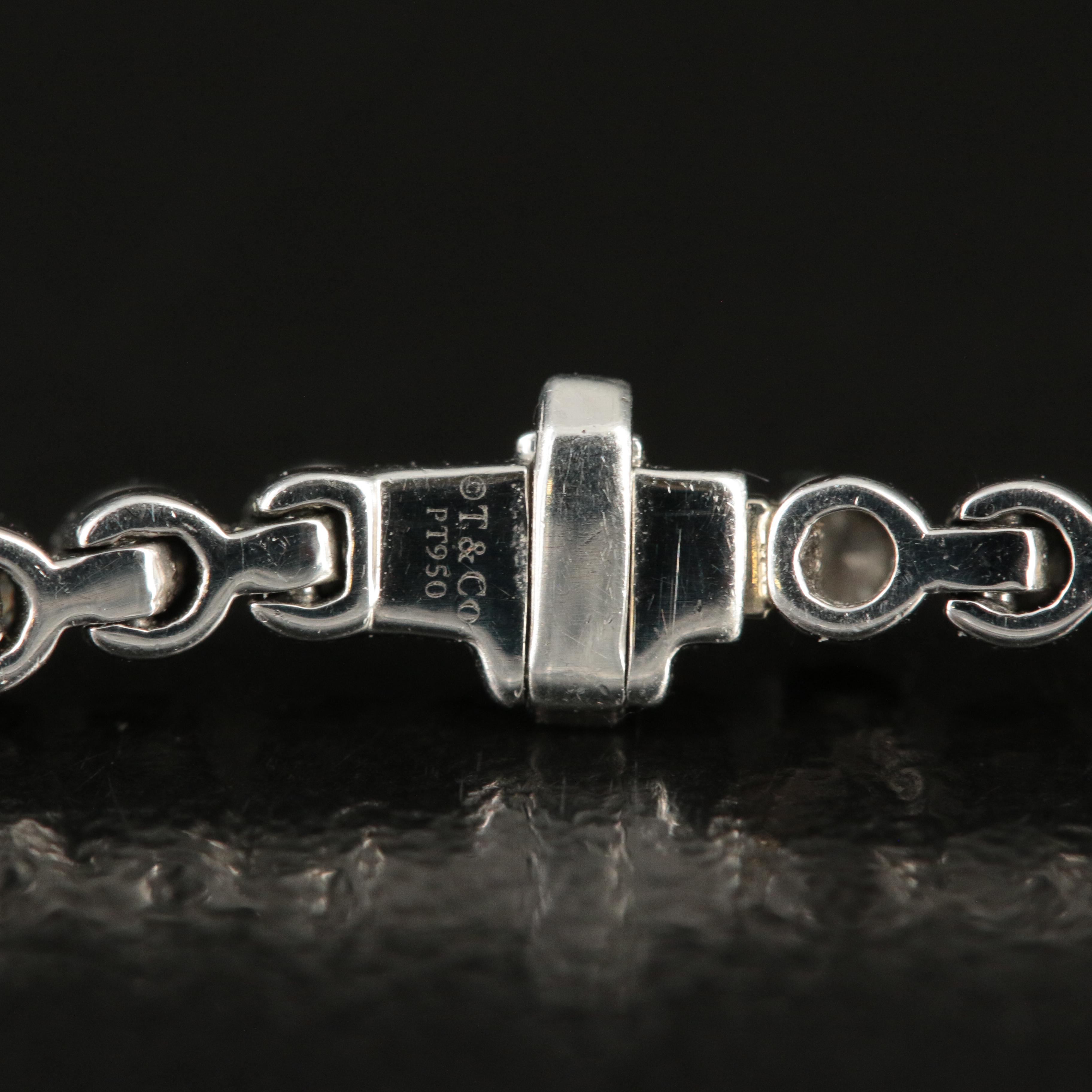 Tiffany & Co. "Jazz" Platinum 1.80 CTW Diamond Tennis Bracelet