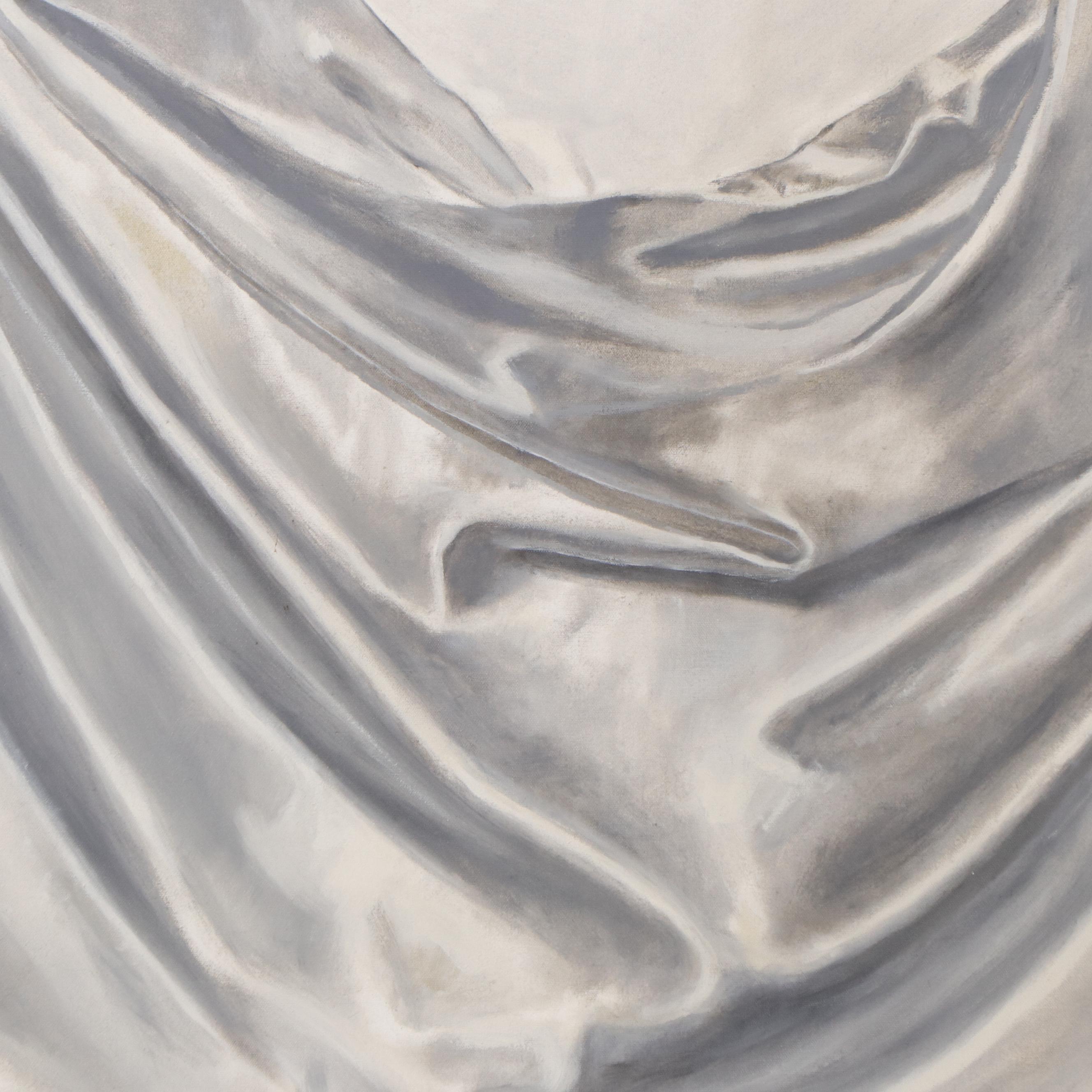 Gary Ross Still Life Acrylic Painting of Drapery Study
