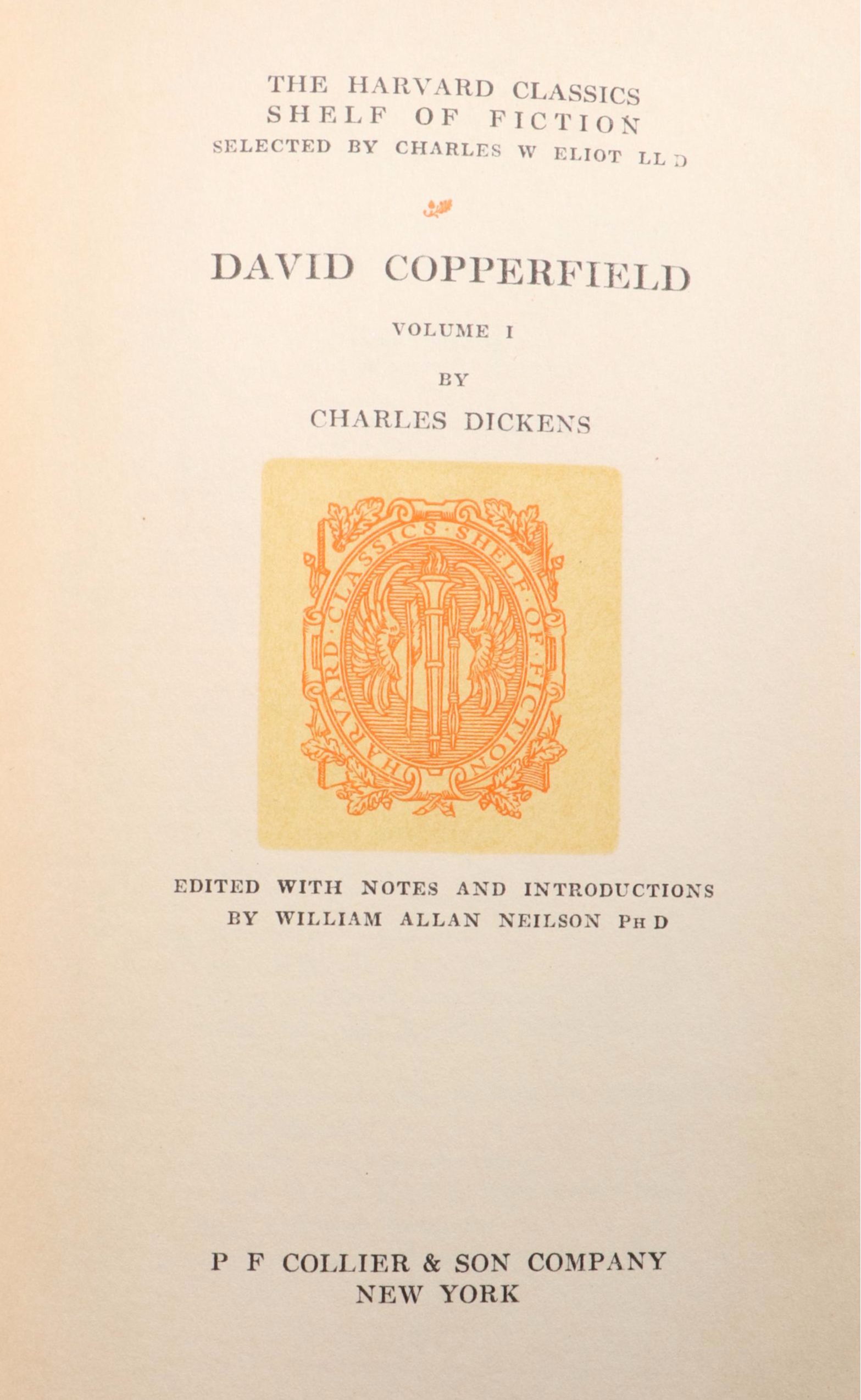 "The Harvard Classics Shelf of Fiction" Twenty-Volume Set, Early 20th Century
