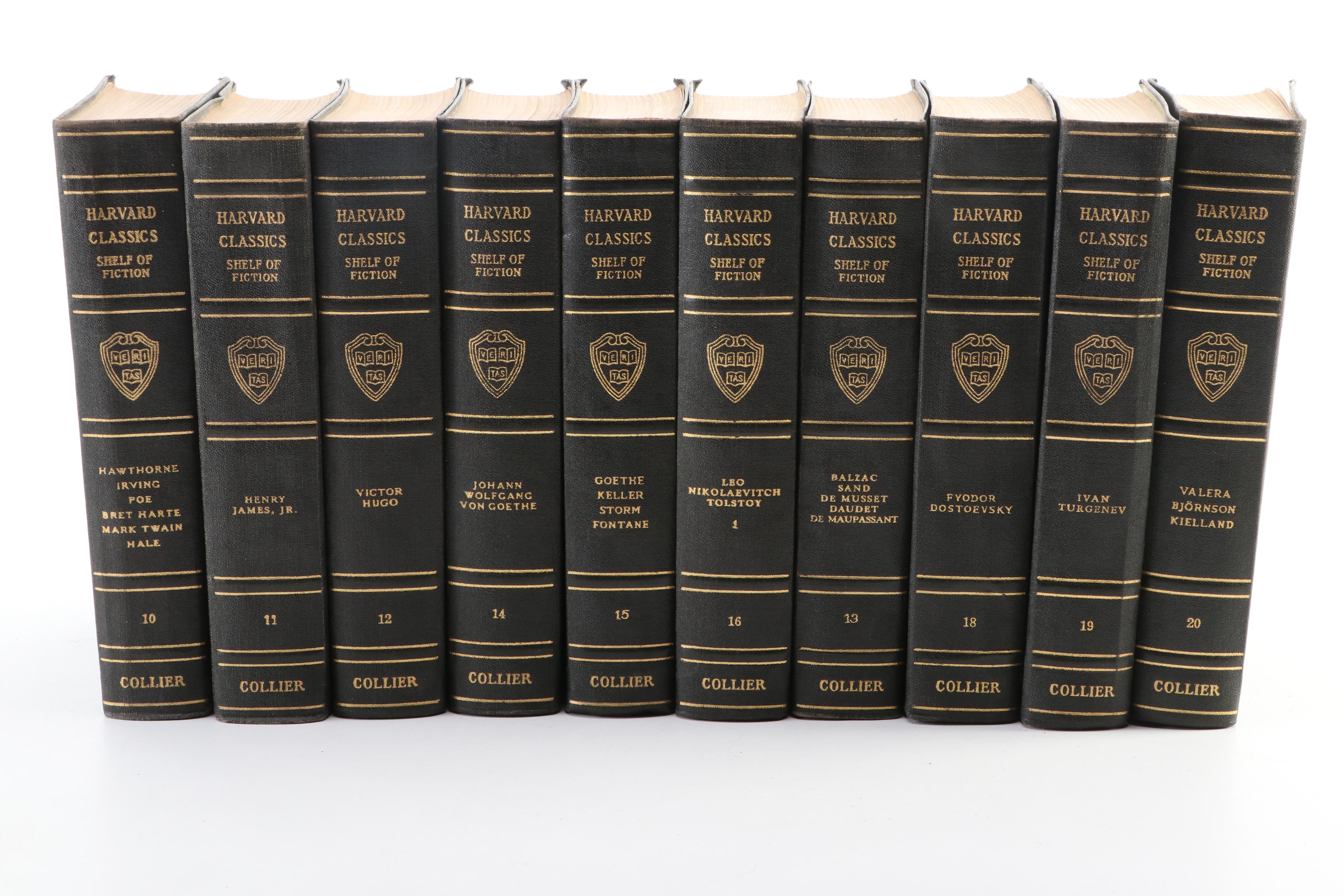 "The Harvard Classics Shelf of Fiction" Twenty-Volume Set, Early 20th Century