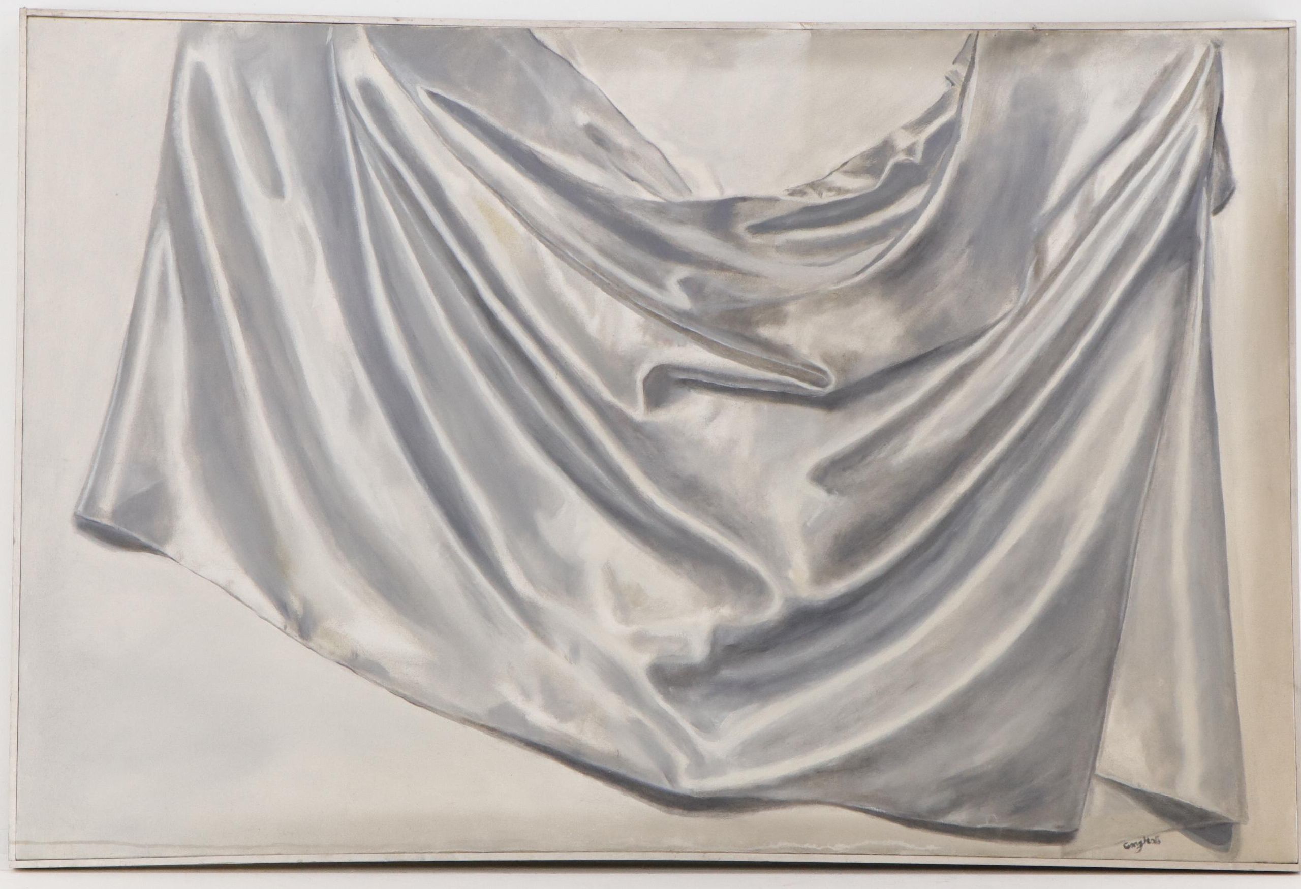 Gary Ross Still Life Acrylic Painting of Drapery Study