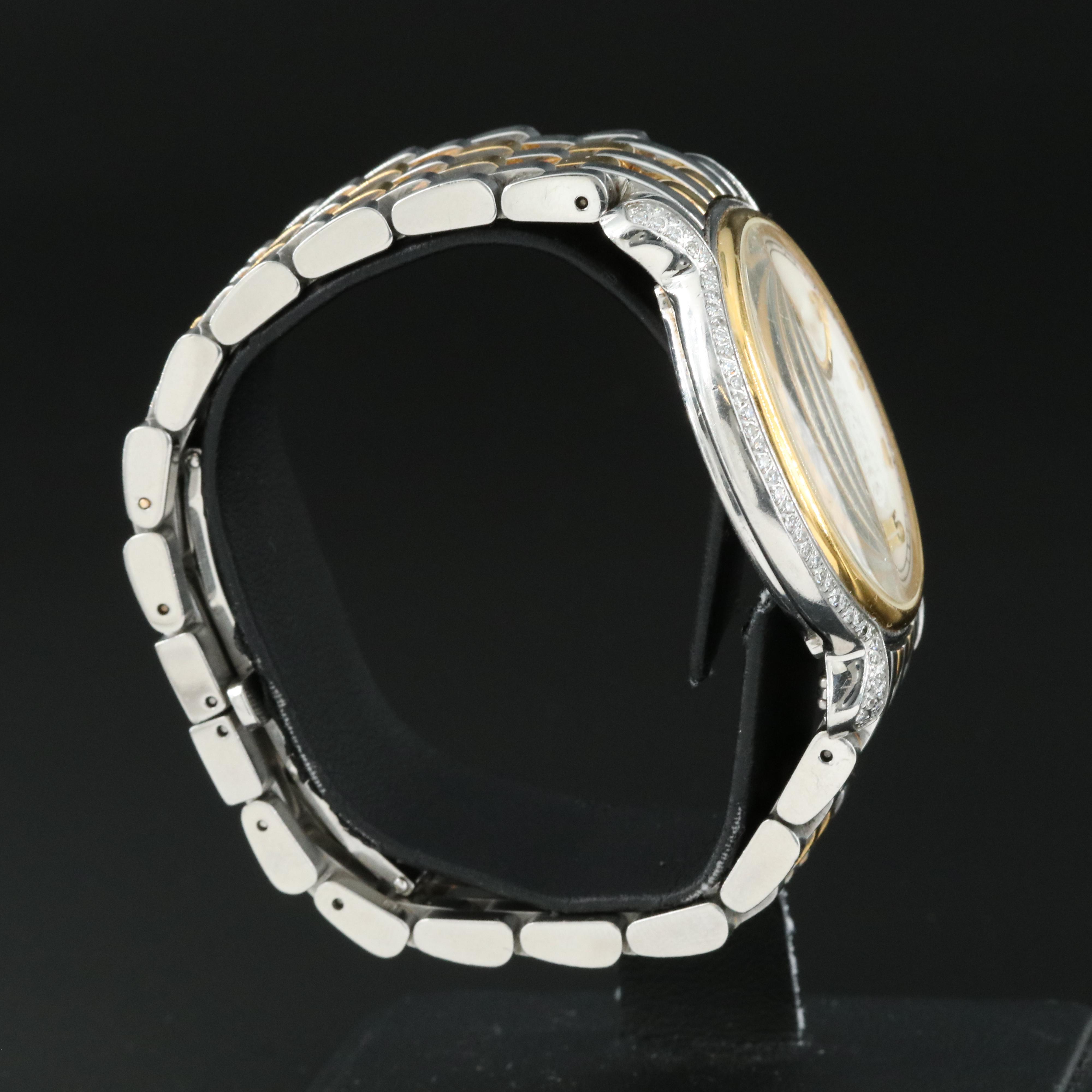 Michele CSX Diamond Two-Tone Stainless Steel Watch