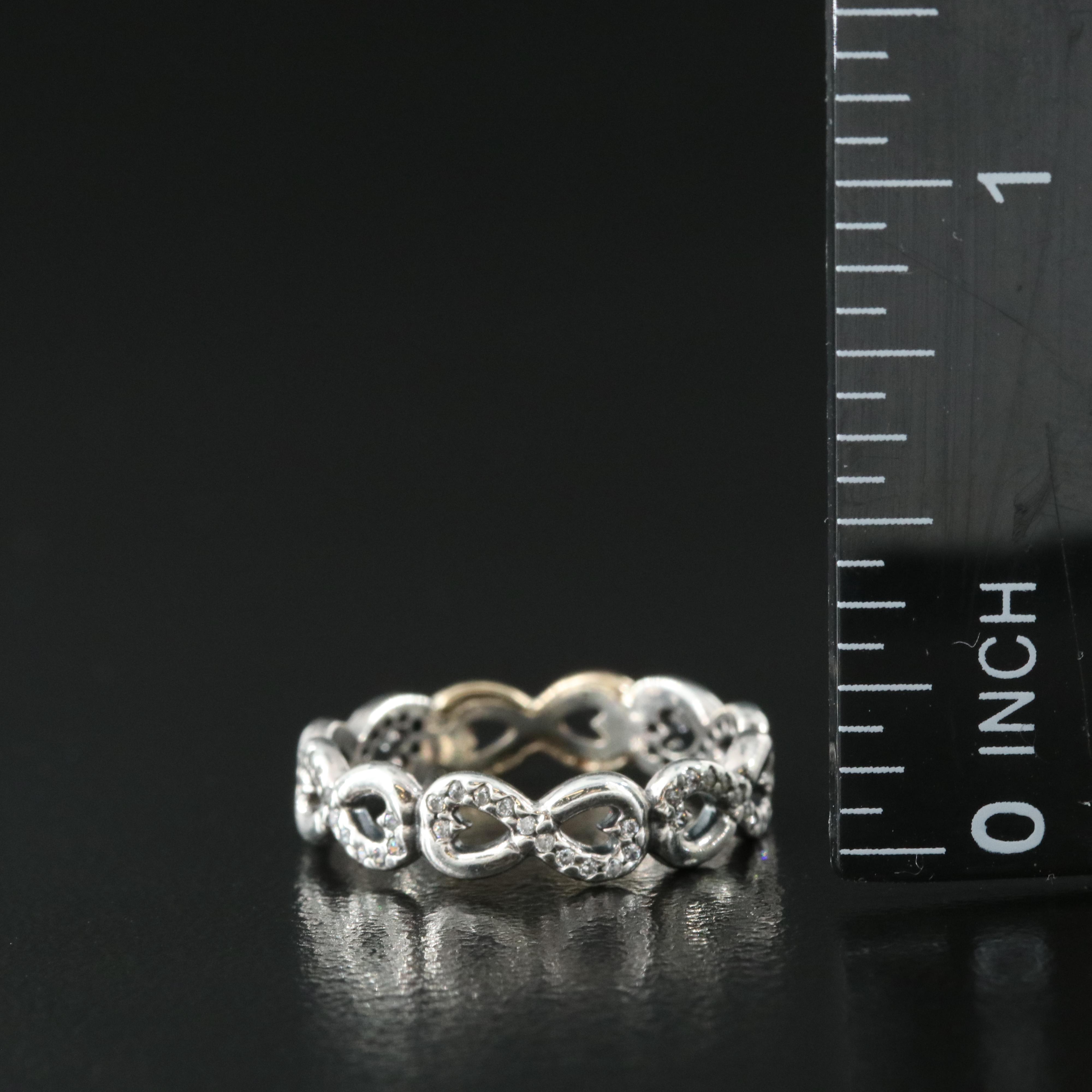 Pandora Sterling Cubic Zirconia Infinity Band