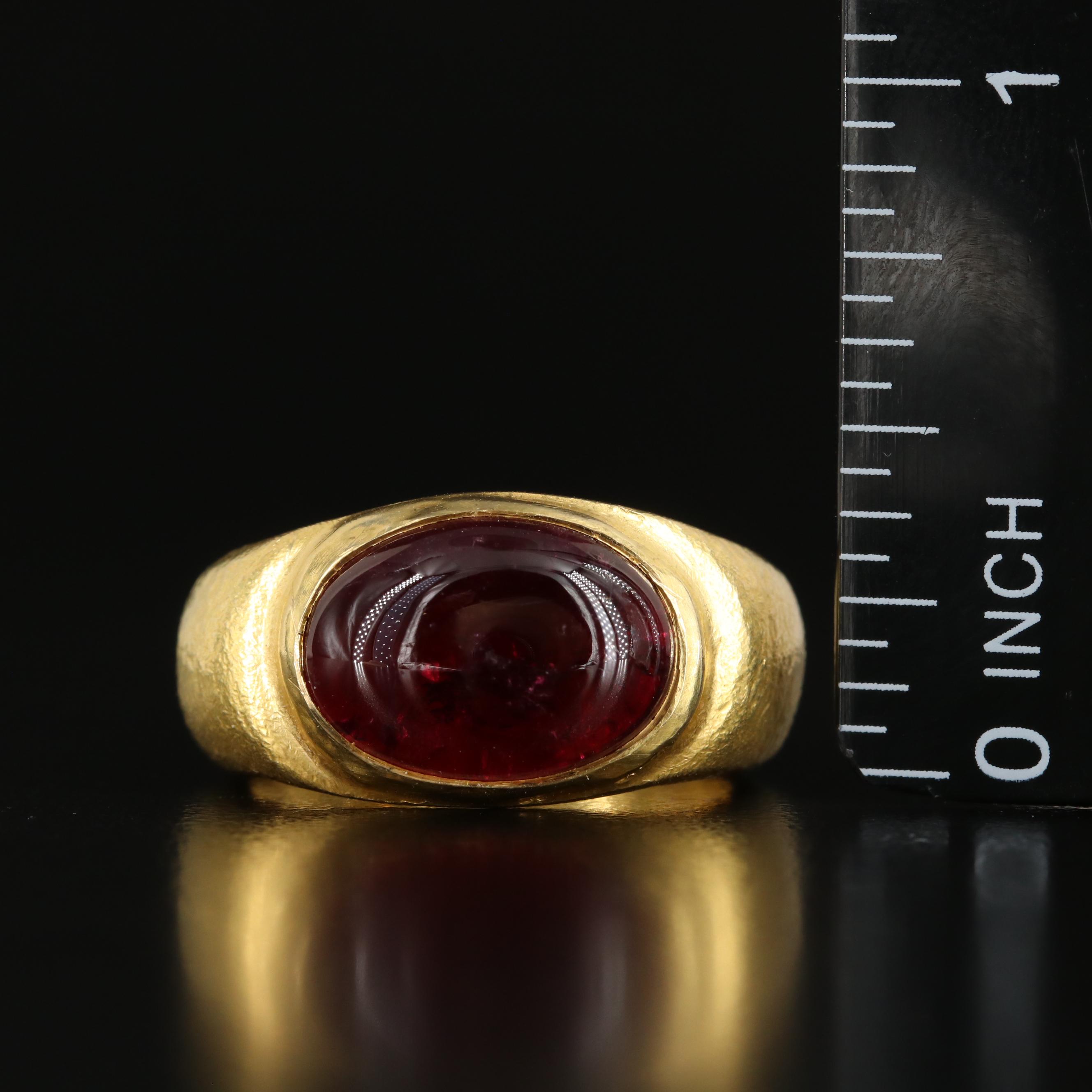 18K Garnet Ring