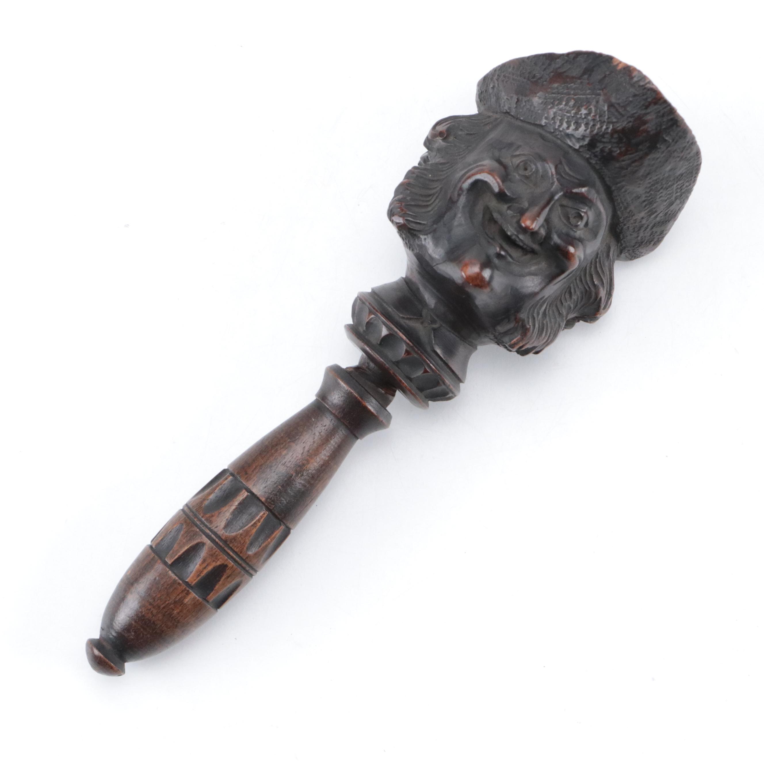 European Hand-Carved Nutcracker, 19th Century