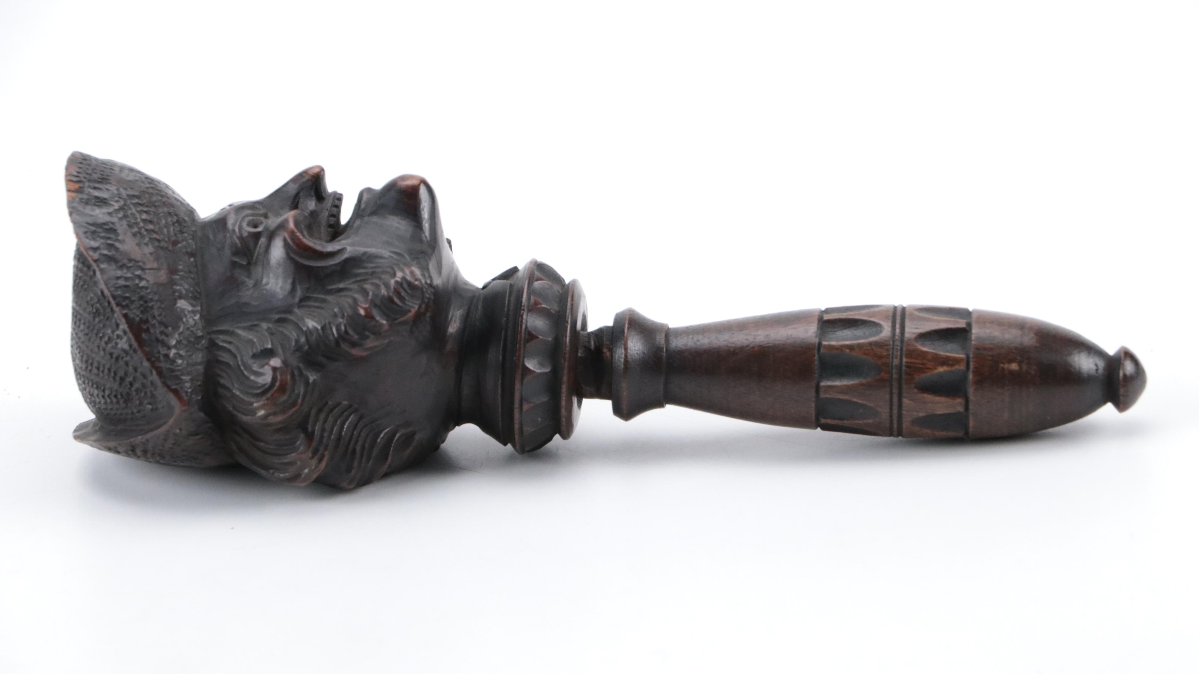 European Hand-Carved Nutcracker, 19th Century