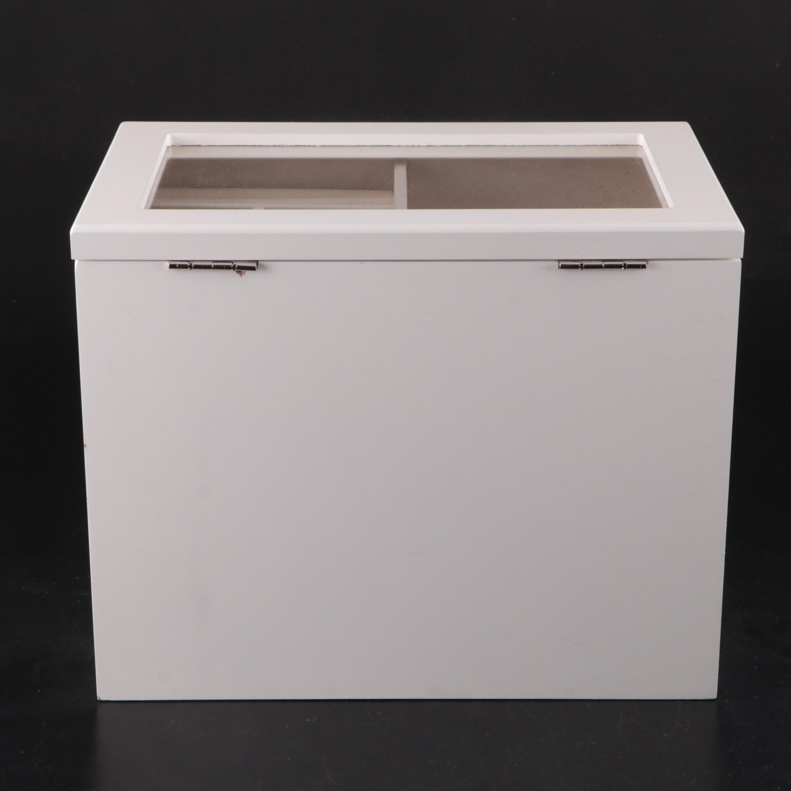 White Wooden Jewelry Boxes including Musical Box