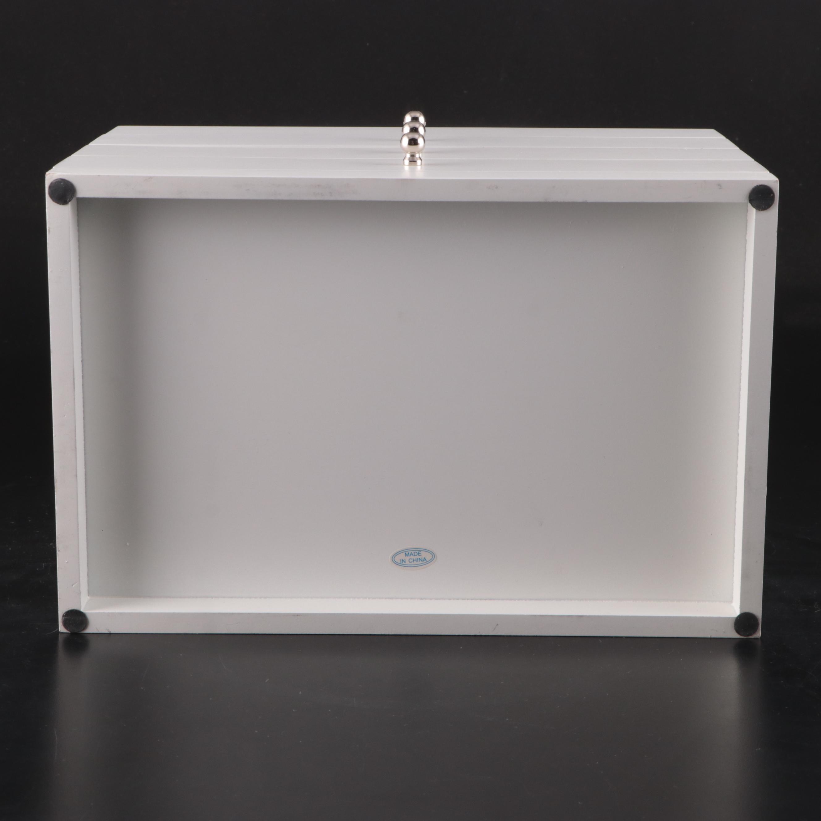 White Wooden Jewelry Boxes including Musical Box